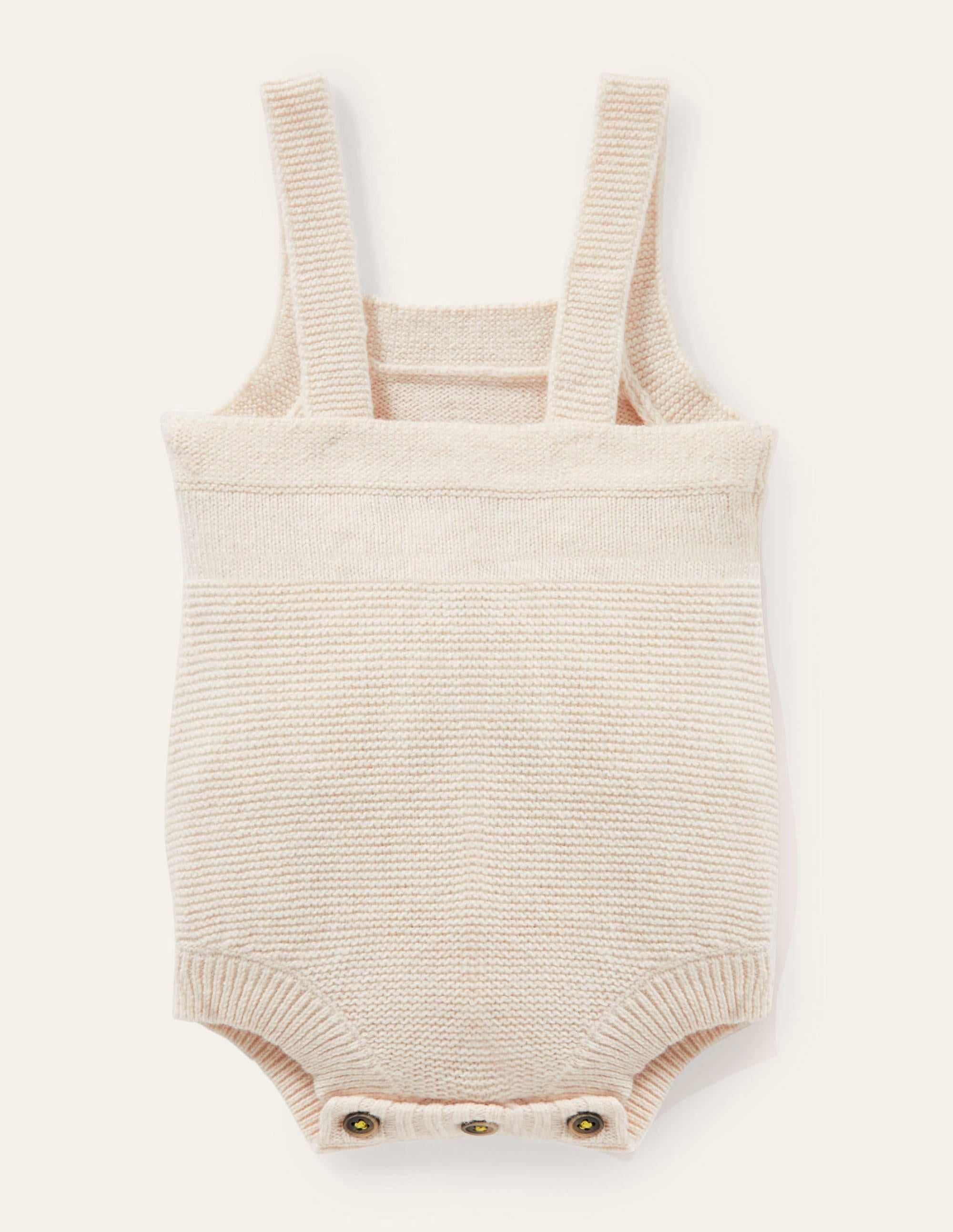 Fun Knitted Romper-Ecru Marl Rainbow - Image 2