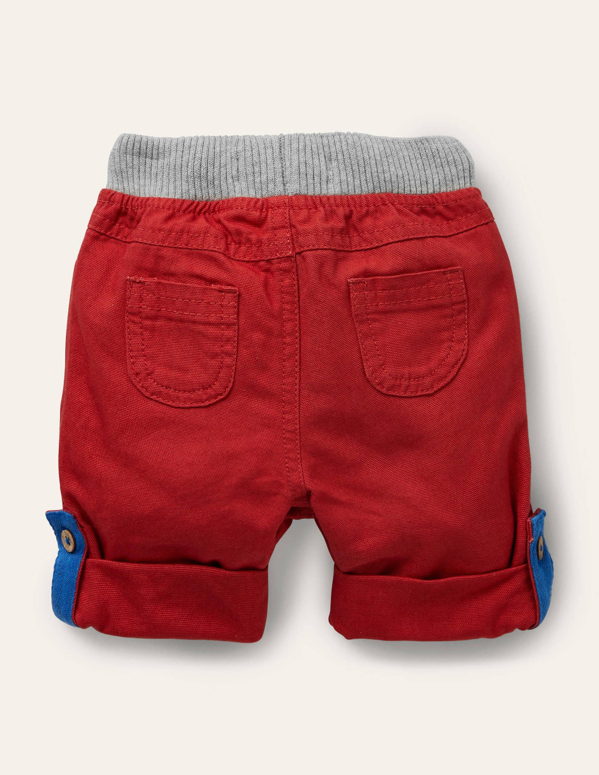 Roll Up Pants-Red-2