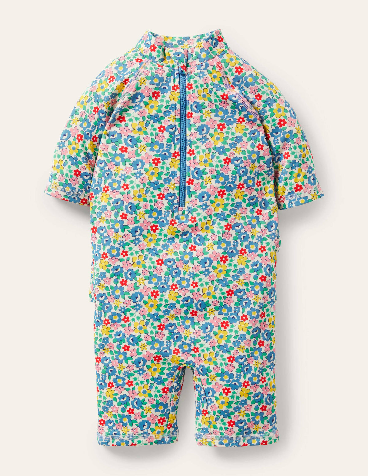 Frilly Sun-Safe Surfsuit-Multi Spring Floral - Image 1