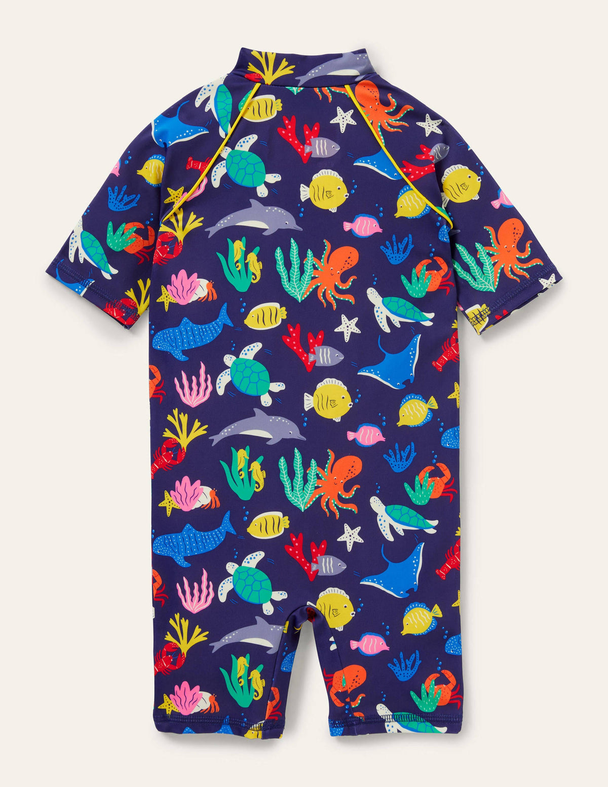Printed Sun-safe Surf Suit-Ivory Under The Sea - Image 2