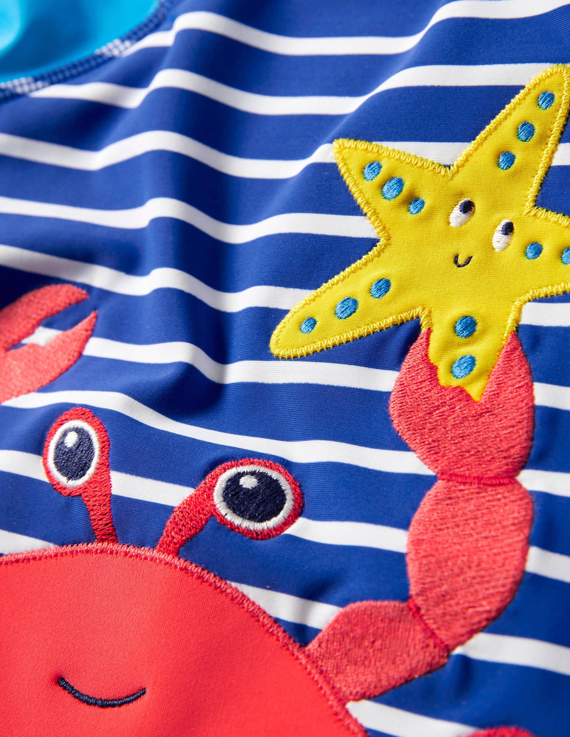 Appliqué Rash Guard-Blue Wave Sealife-3