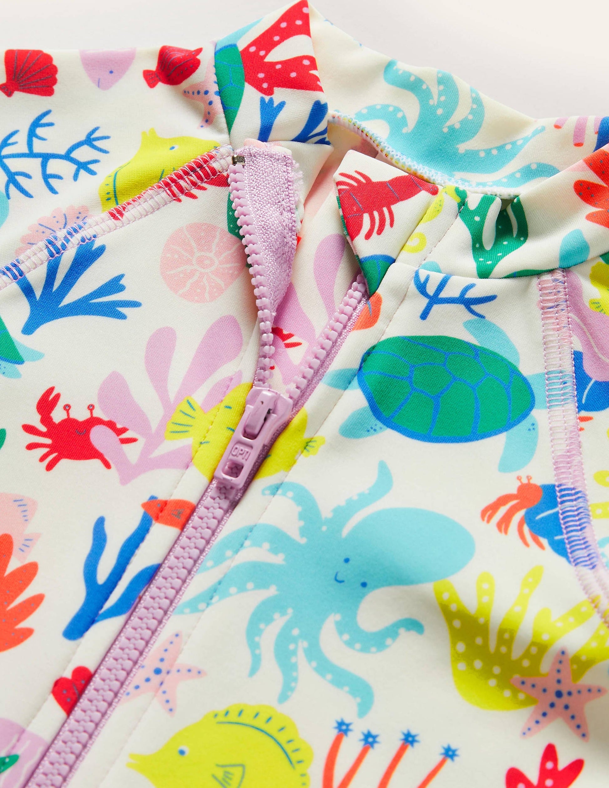 Fun Surf Suit-Ivory Coral Reef-3