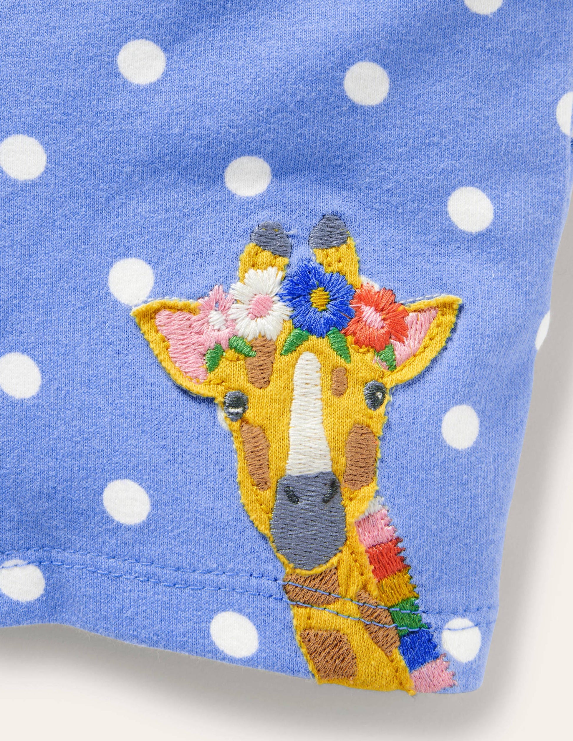 Jersey Short-Bright Bluebell Pin Spot-3