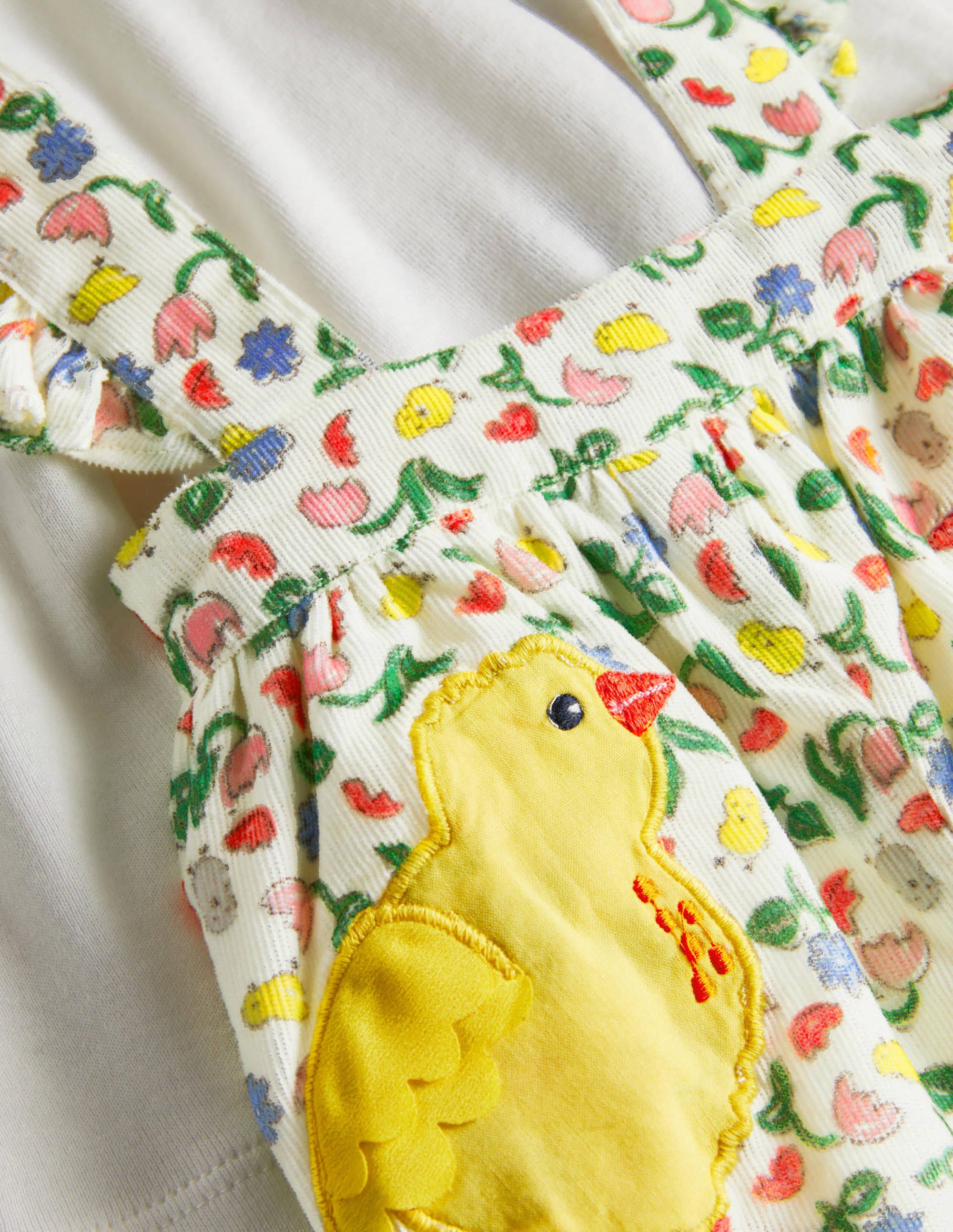 Cord Bloomer 3 Piece Set-Ivory Baby Chicks - Image 3