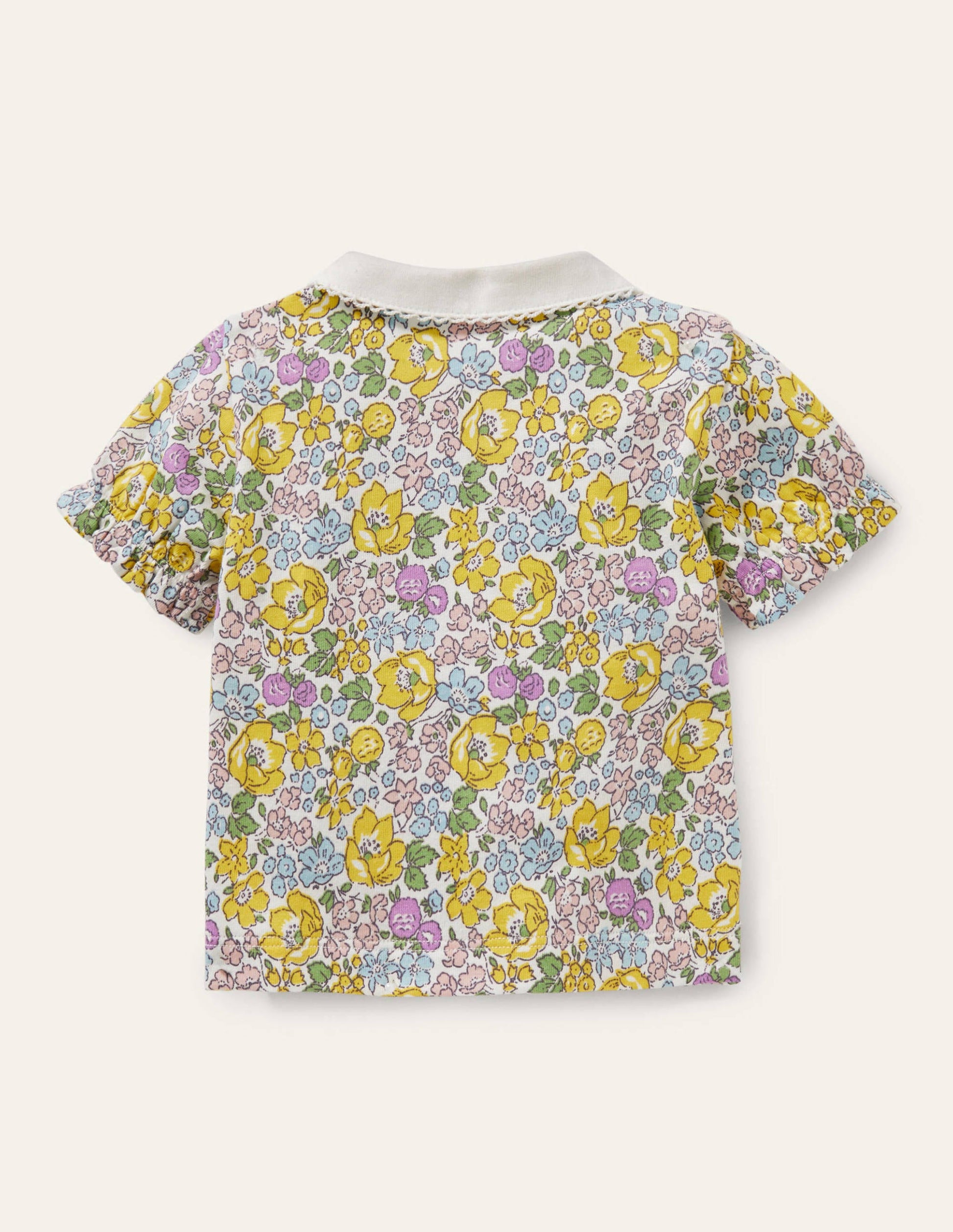 Printed Collar Top-Cool Violet Floral-2
