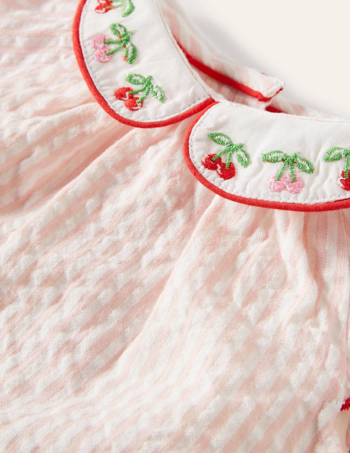 Woven Top and Short Set-Molly Mahon Cherries - Image 3