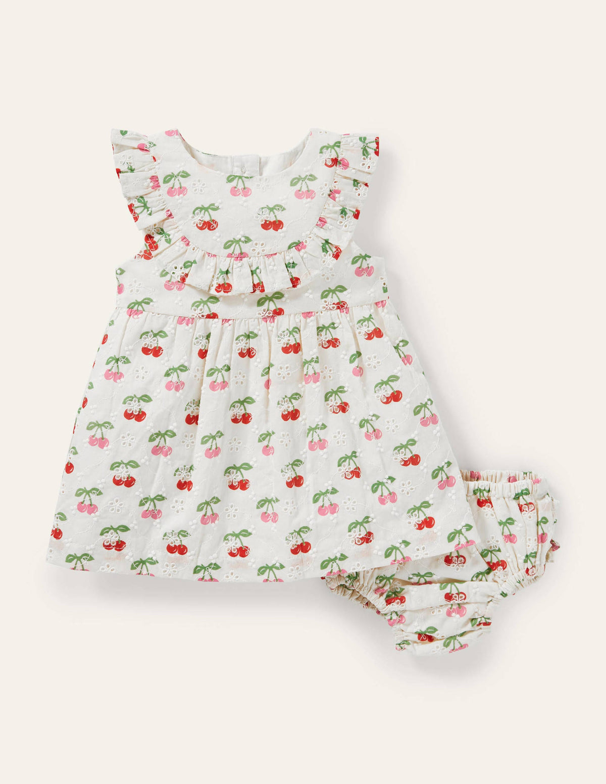 Broderie Woven Dress-Molly Mahon Cherries-1