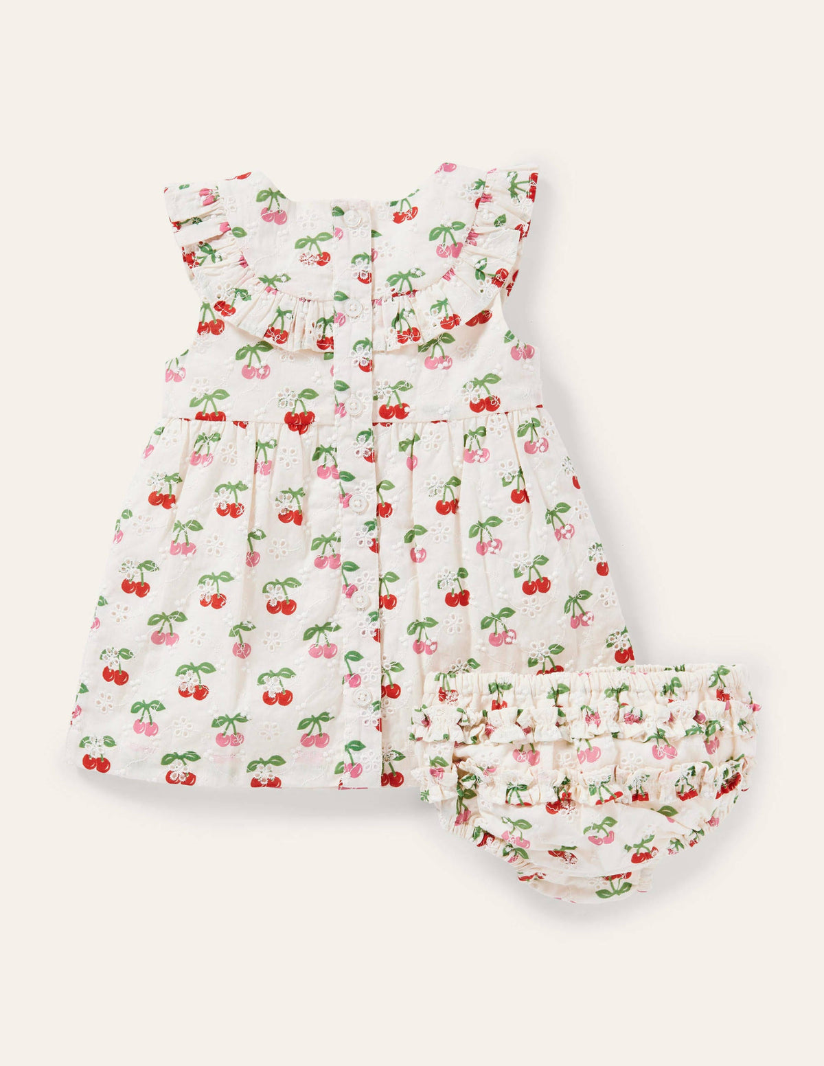 Broderie Woven Dress-Molly Mahon Cherries-2