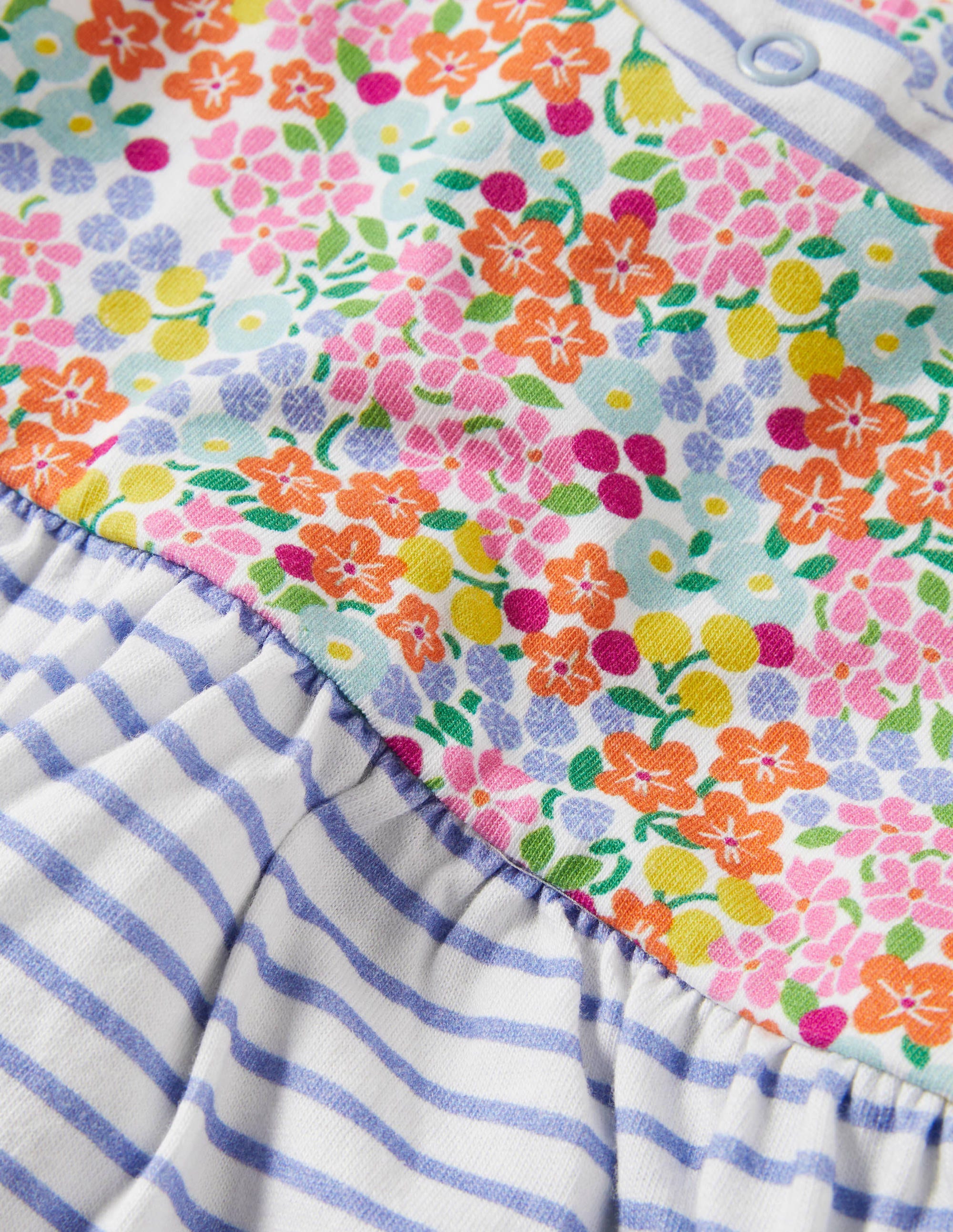 Floral Jersey Dress Set-Ivory Tropical Flowerbed - Image 3
