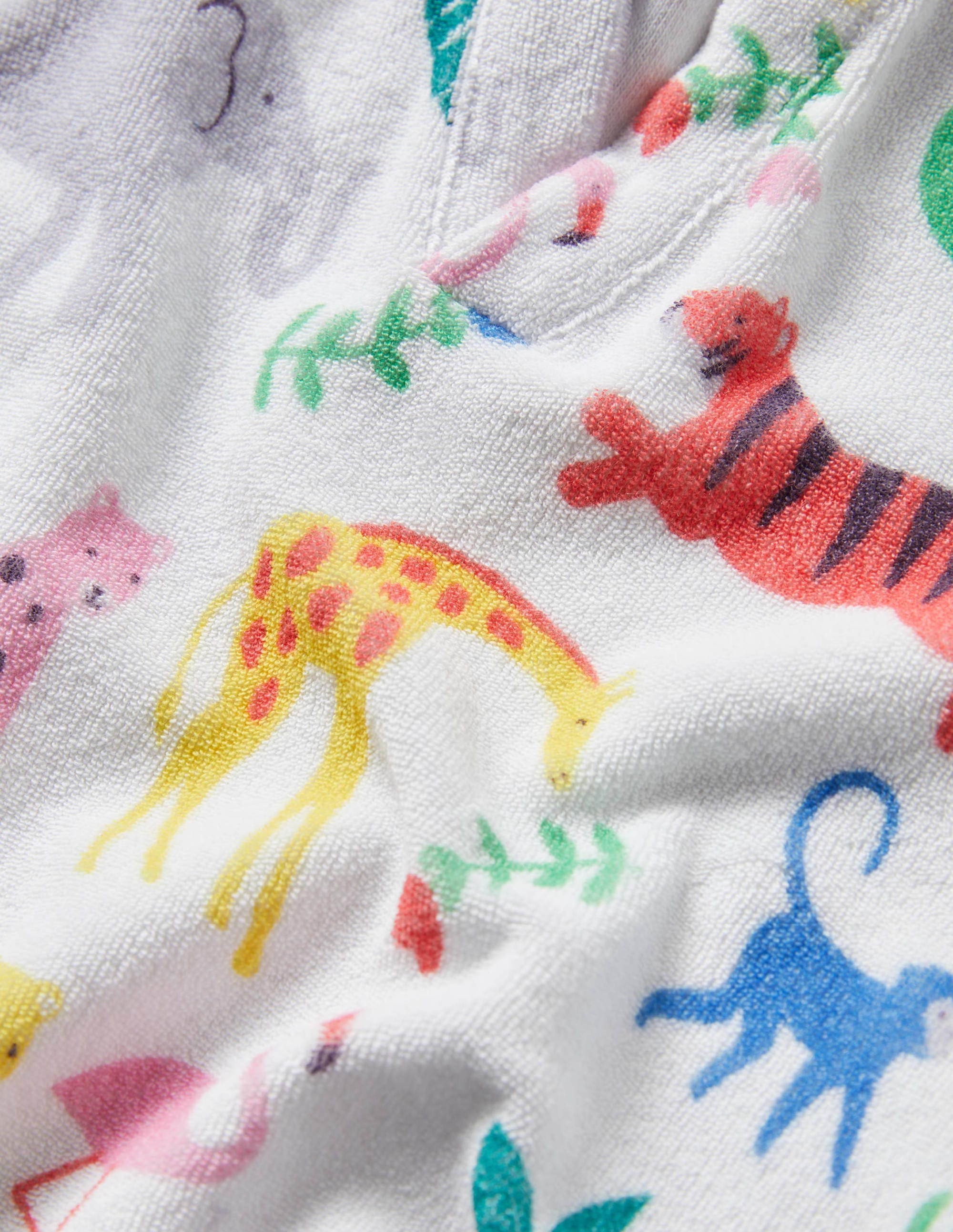 Towelling Throw On-Multi Jungle Stamp - Image 3