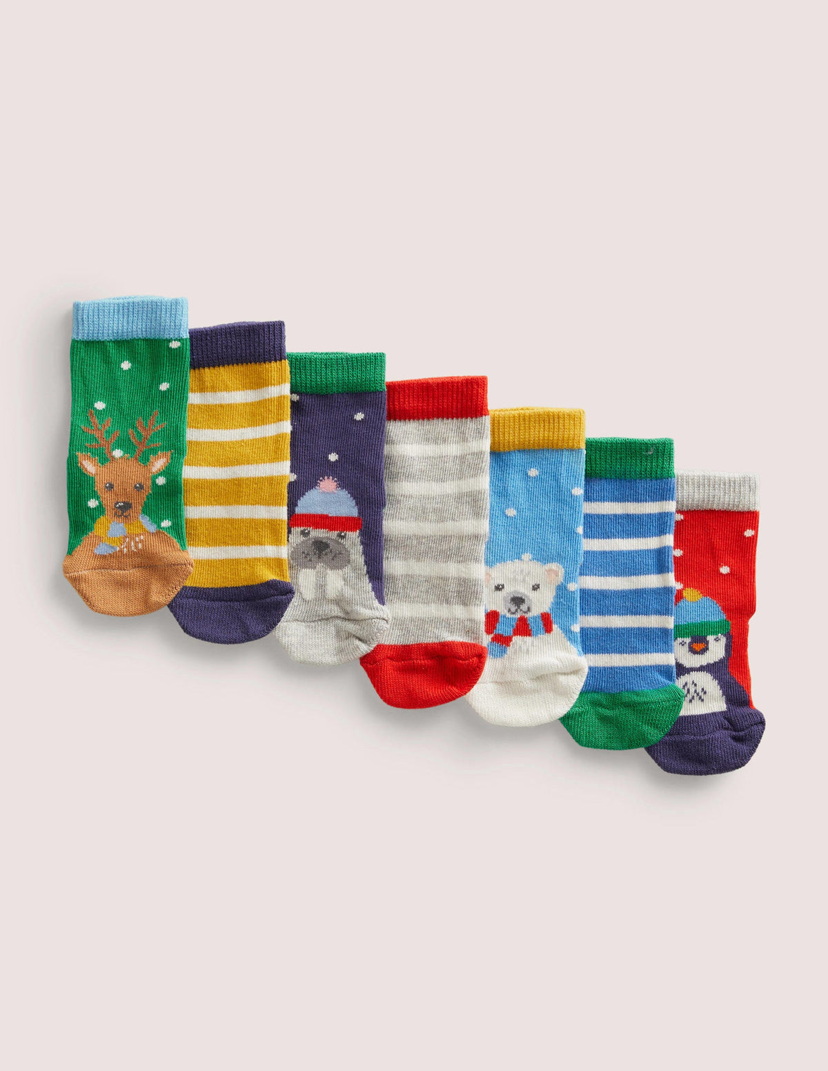 Socks 7 Pack-Winter Multi - Image 1