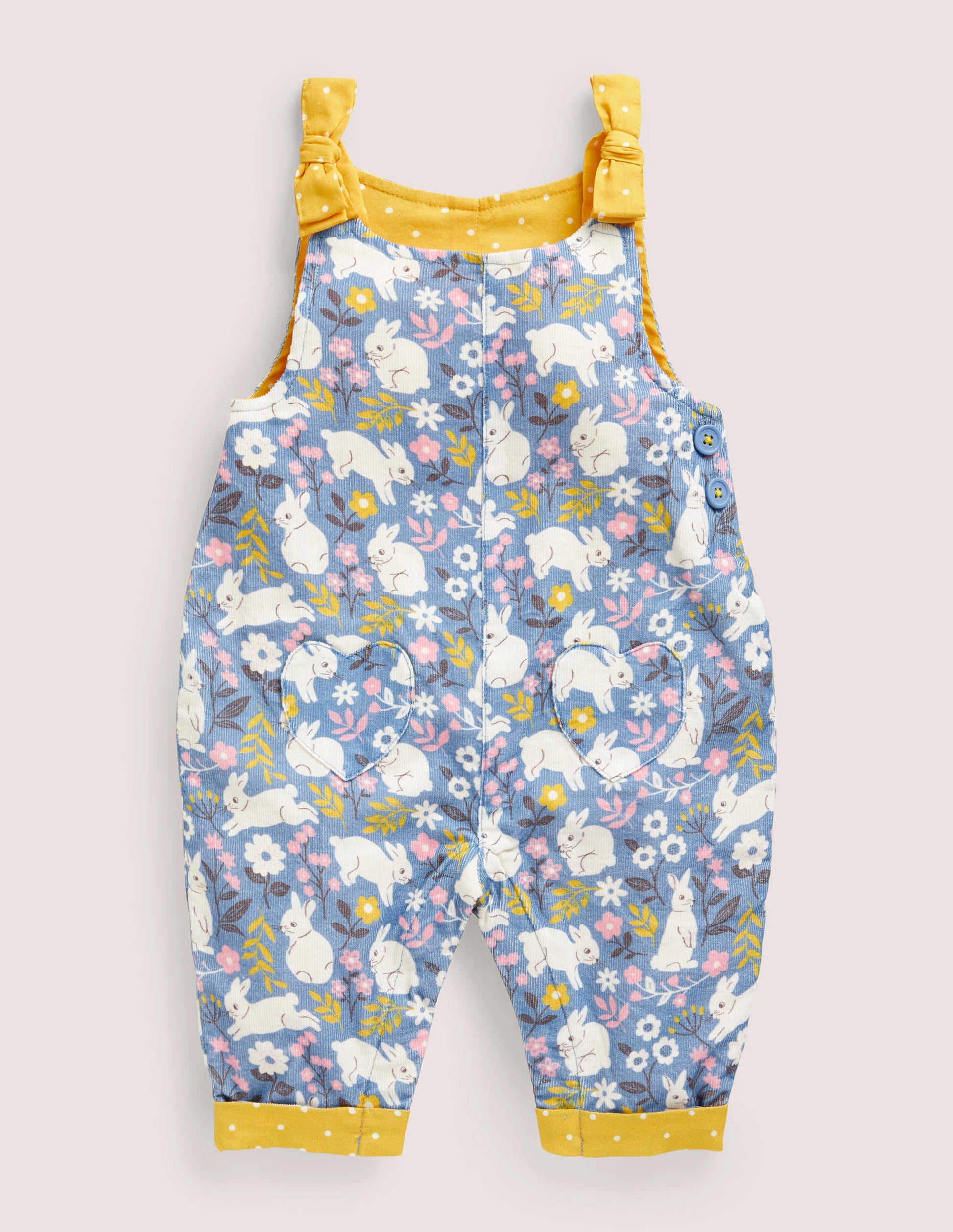Cord Overalls-Riviera Blue Bunny Field-1