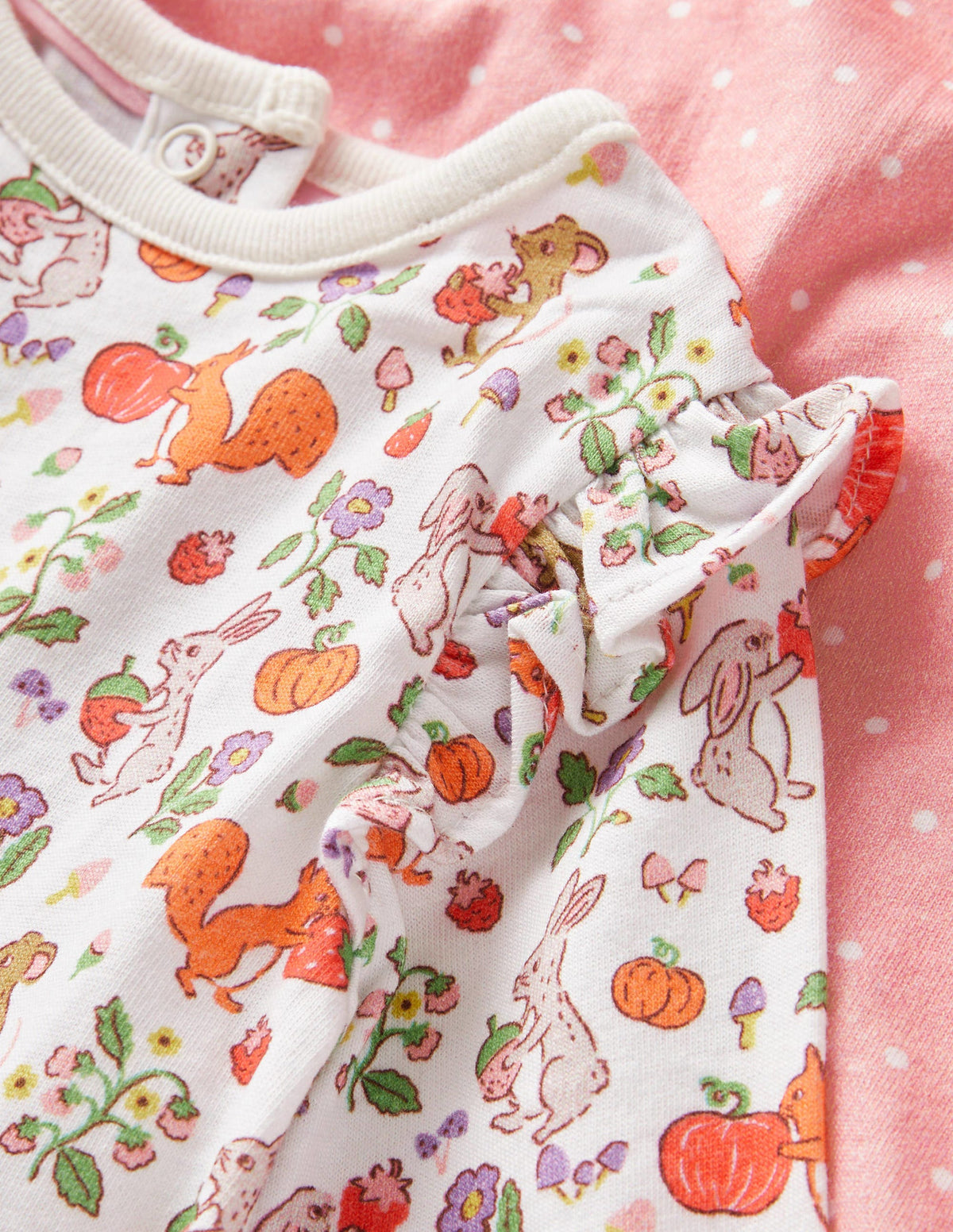Twin Pack T-shirts-Ivory Woodland Friends - Image 3