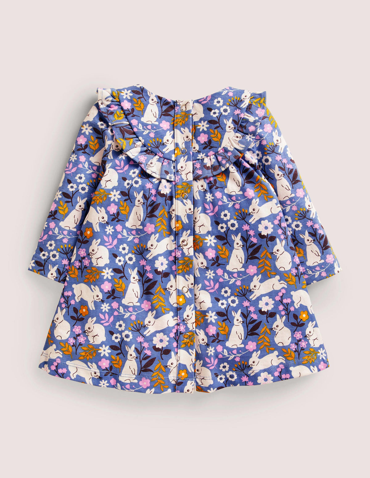 Printed Long Sleeve Dress-Riviera Bunny Field - Image 2