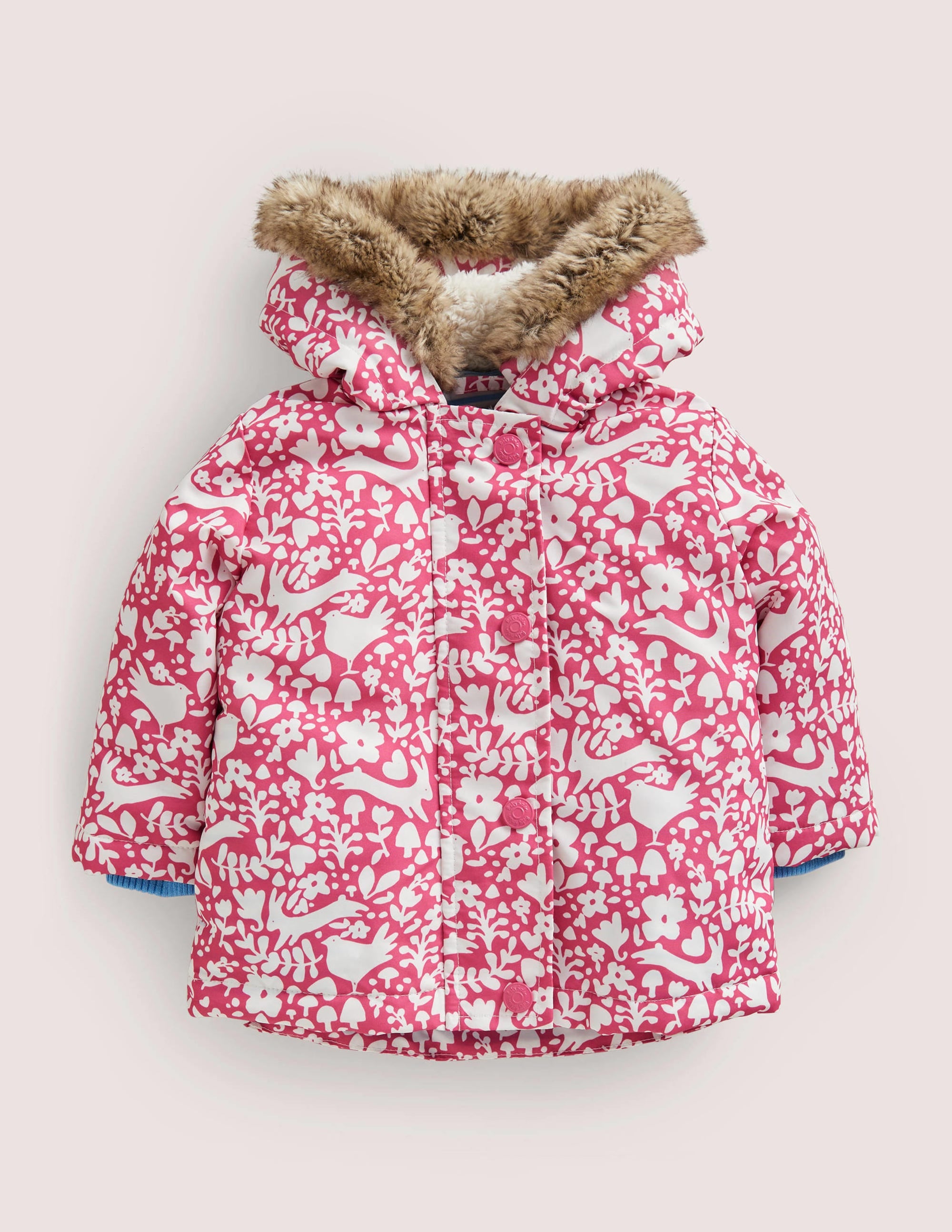 Pink Woodland 3-in-1 Hooded Coat-Sweet Pink Woodland - Image 1