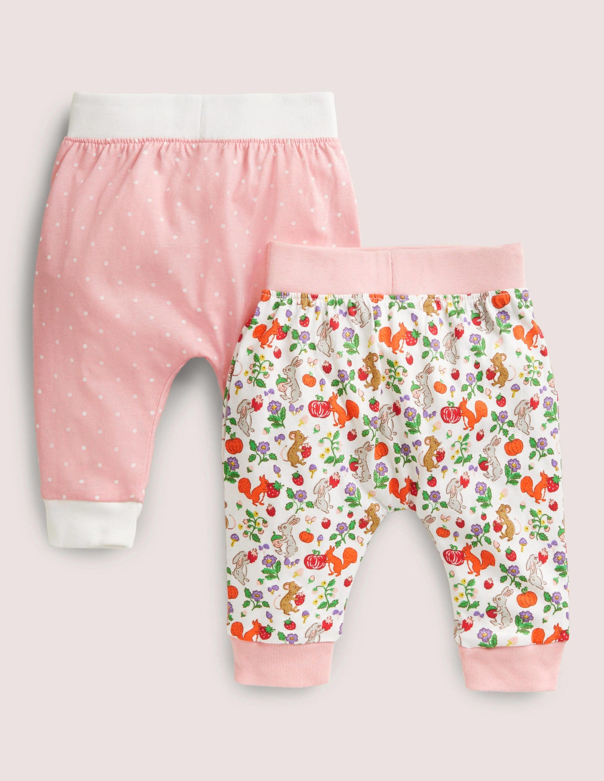 Twin Pack Printed Bottoms-Ivory Woodland Friends-2