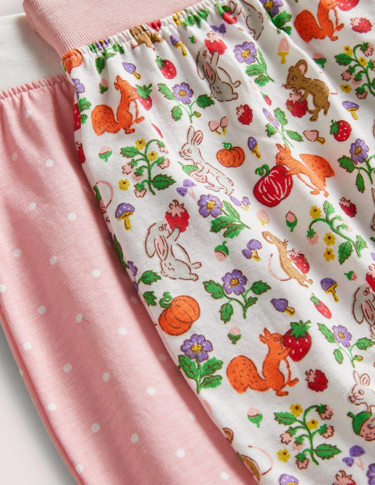 Twin Pack Printed Bottoms-Ivory Woodland Friends-3