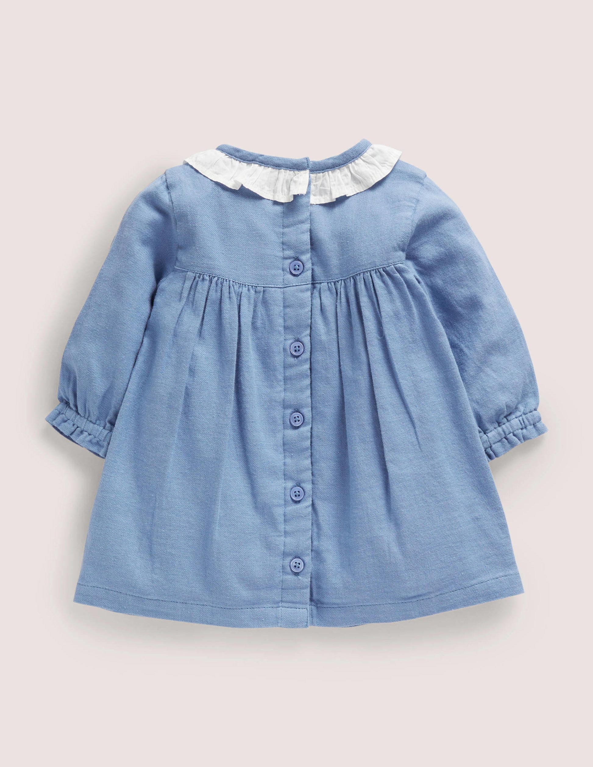 Nostalgic Woven Dress-Riviera Blue Bunnies-2