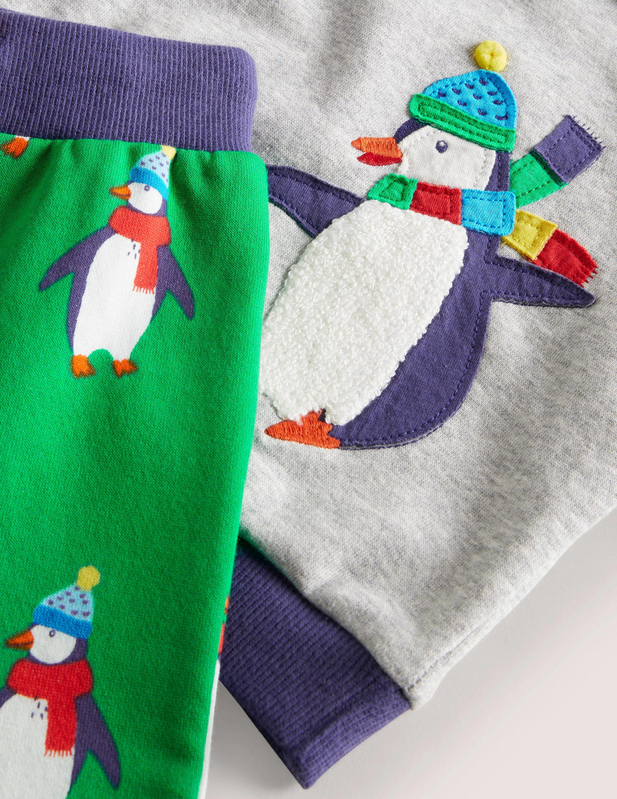 Jersey Sweatshirt Set-Highland Green Penguins-3