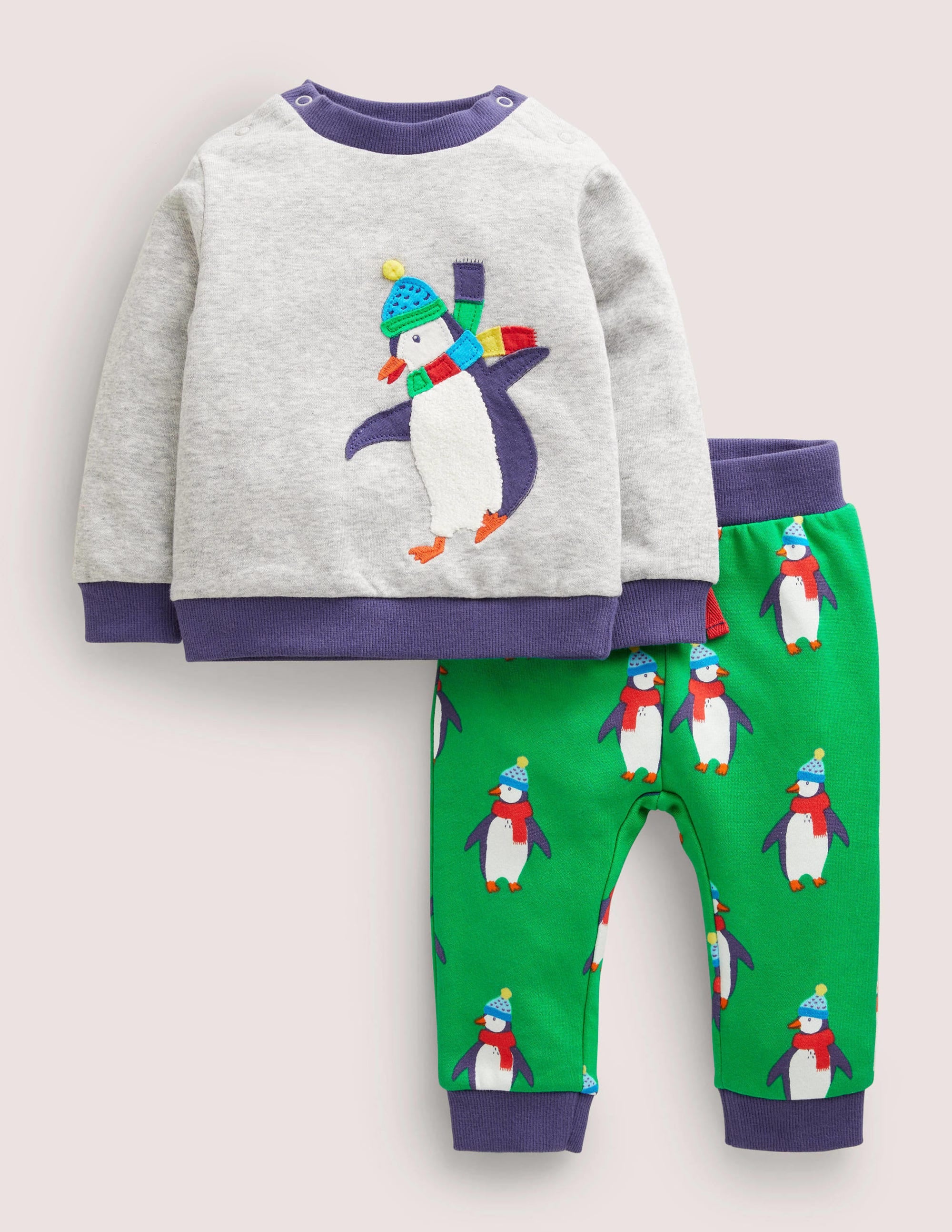 Jersey Sweatshirt Set-Highland Green Penguins - Image 1