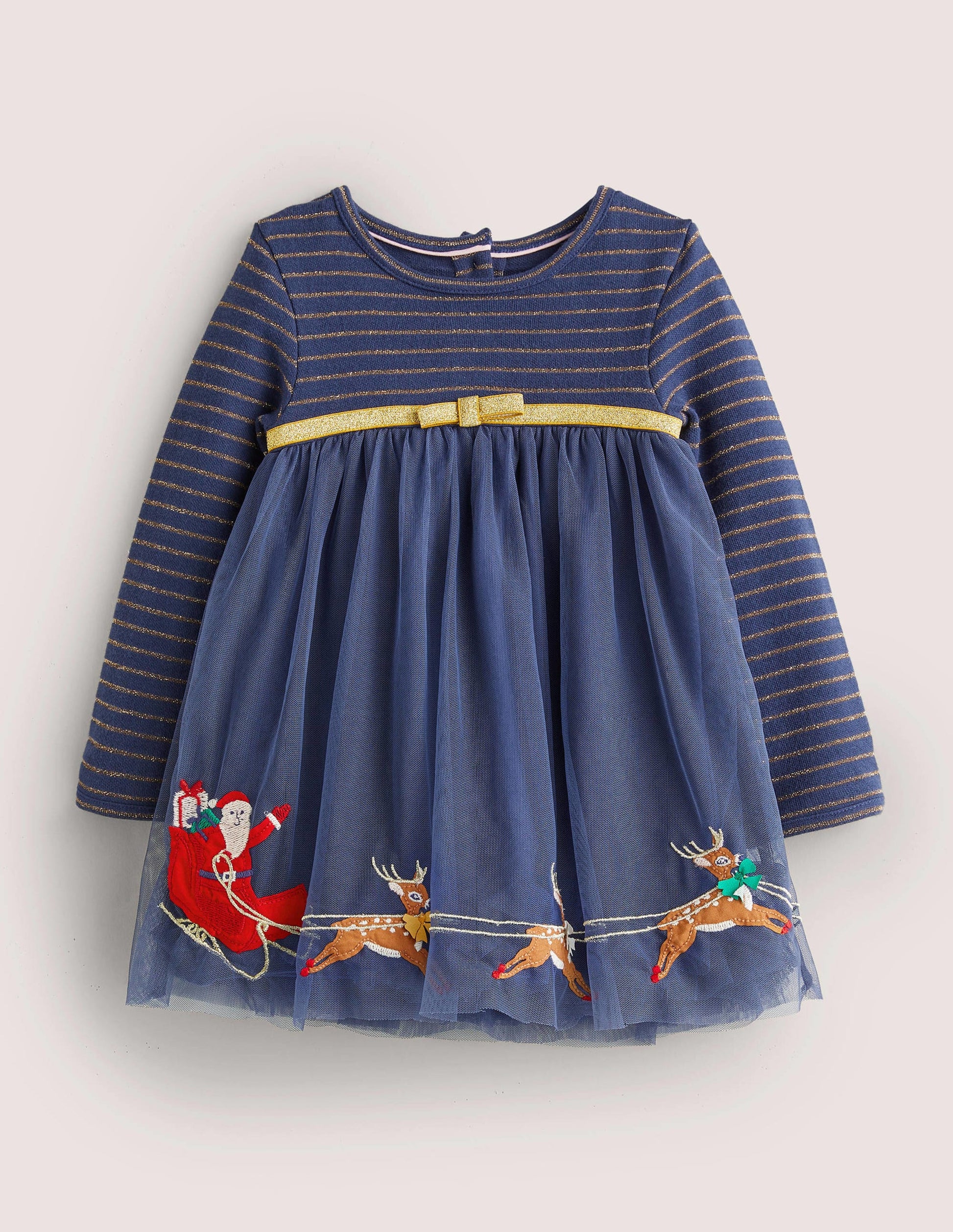 Tulle Party Dress-College Navy Christmas-1
