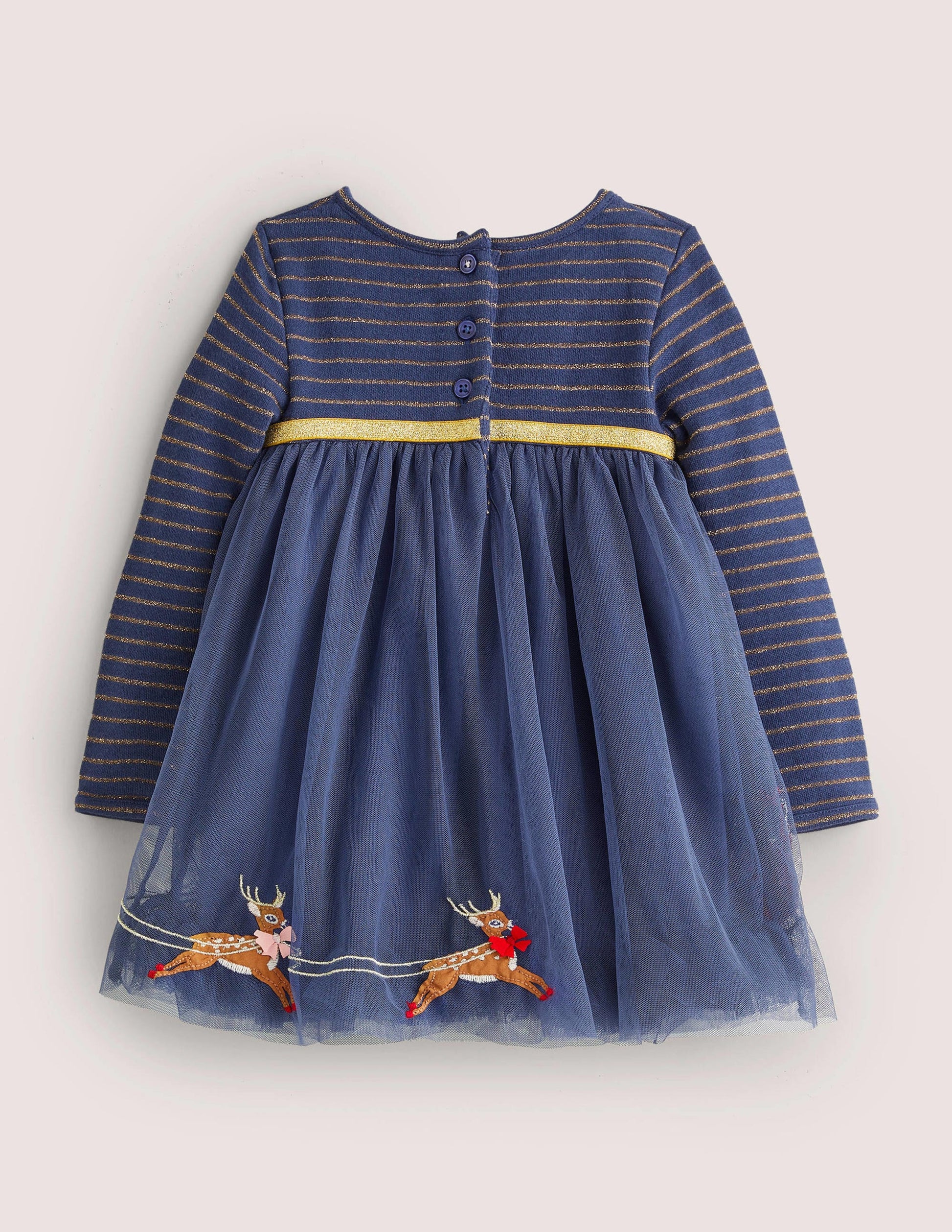 Tulle Party Dress-College Navy Christmas-2