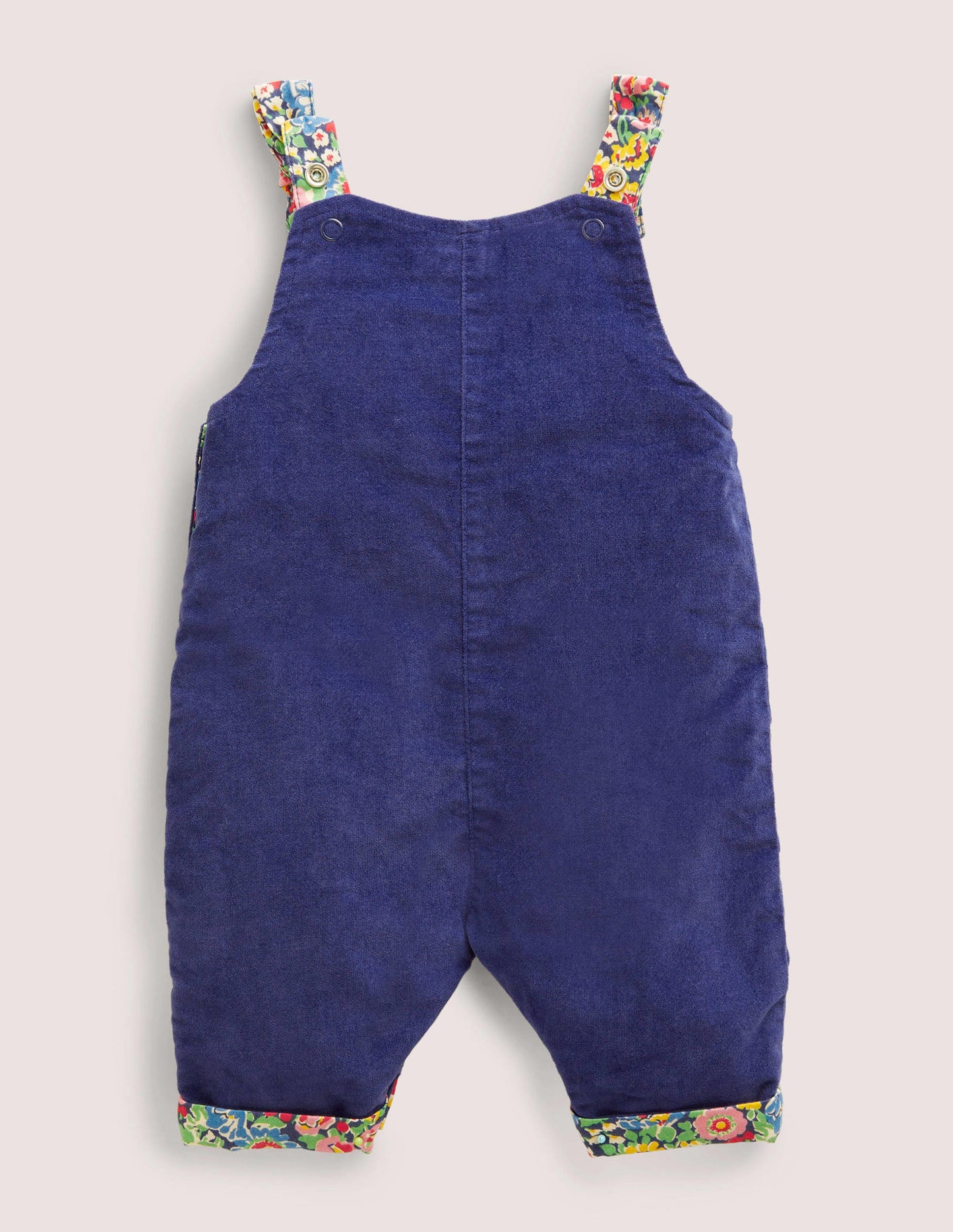 Velvet Dungaree-Starboard Blue Robins