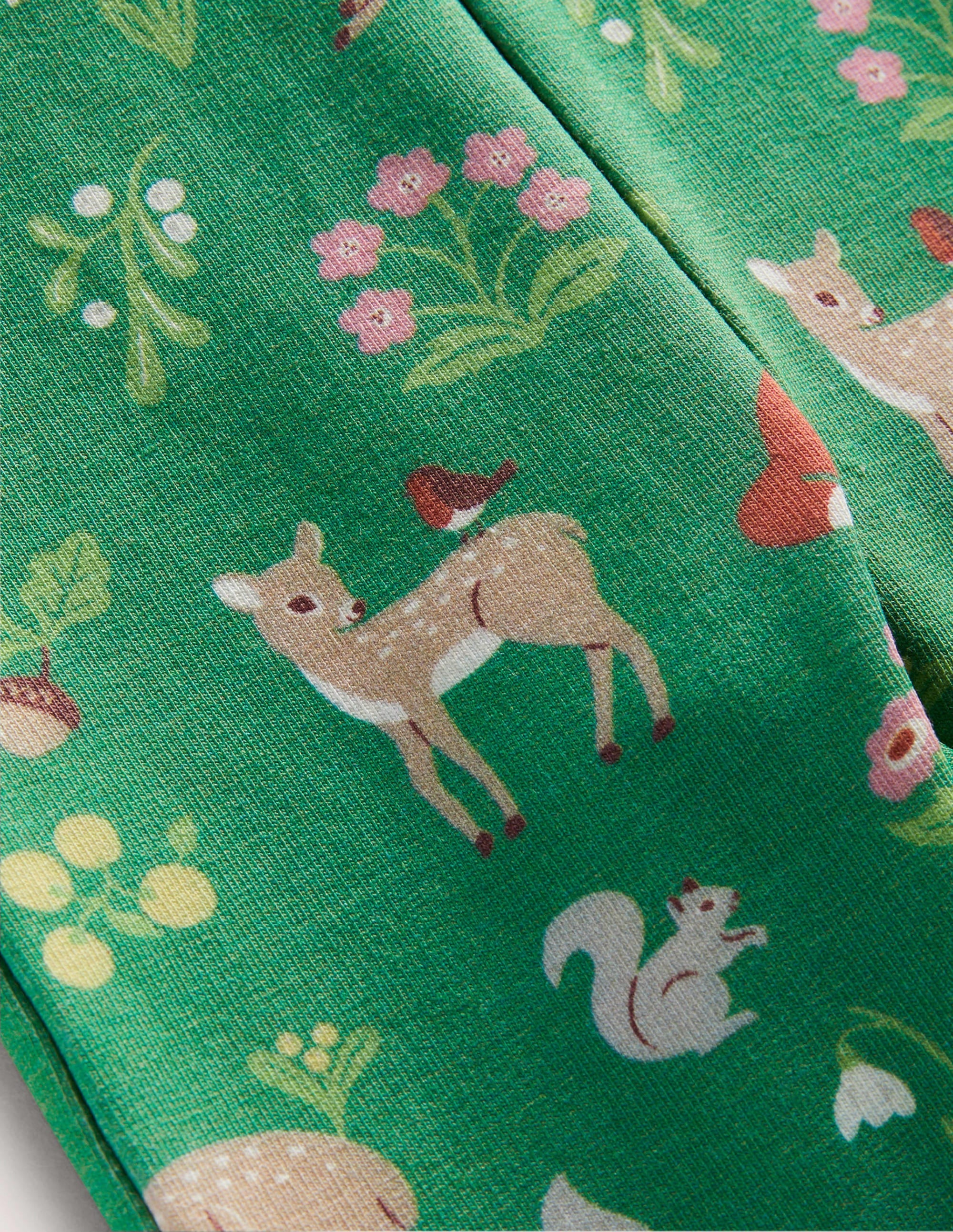 Woven Top & Leggings Set-Shady Glade Festive Woodland - Image 3