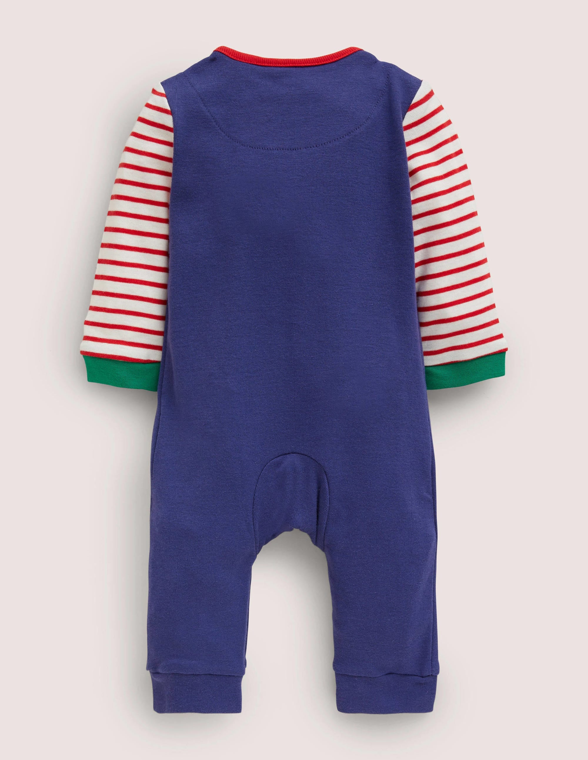 Appliqué Romper-Starboard Blue Festive - Image 2