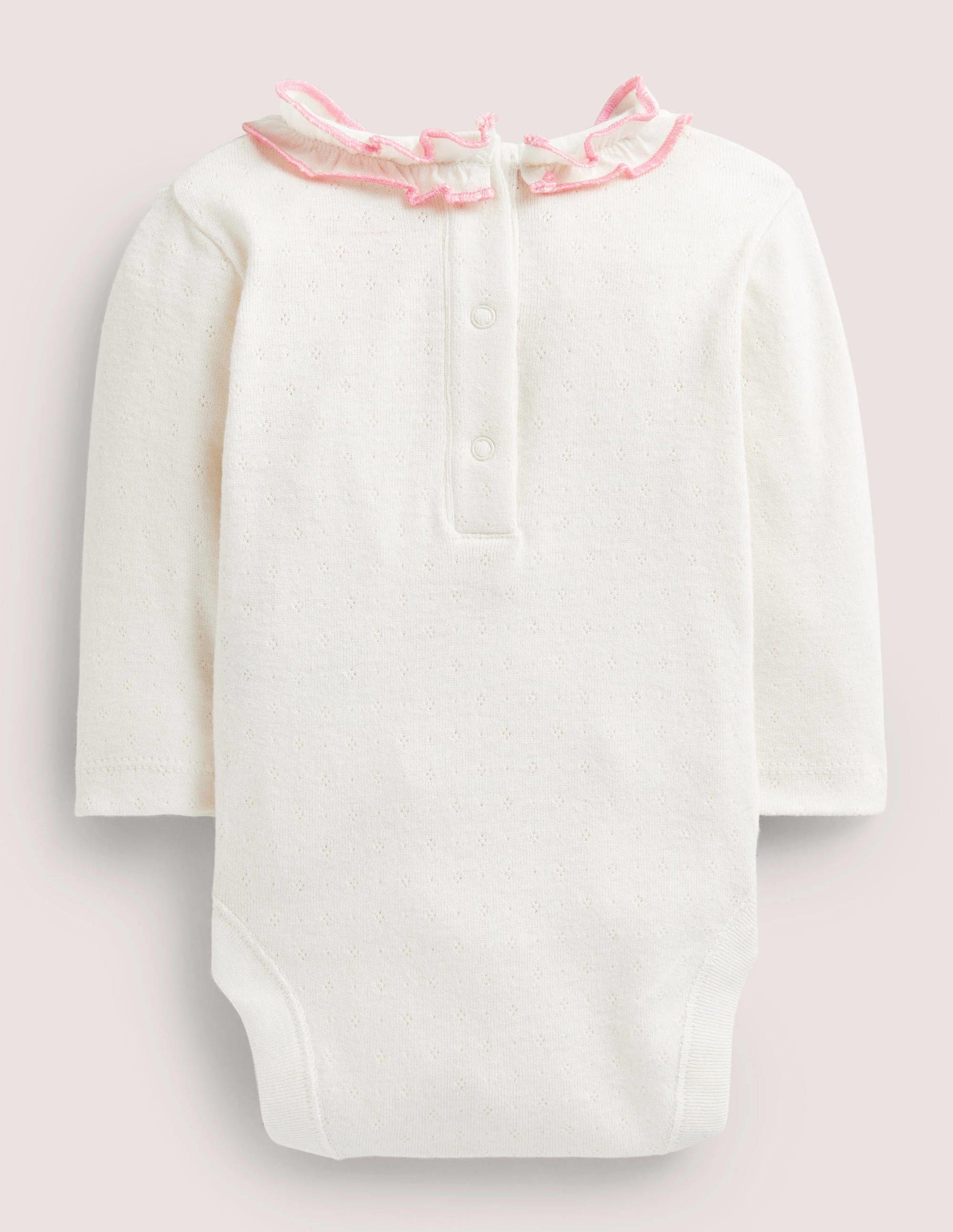 Pointelle Collared Body-Ivory-2