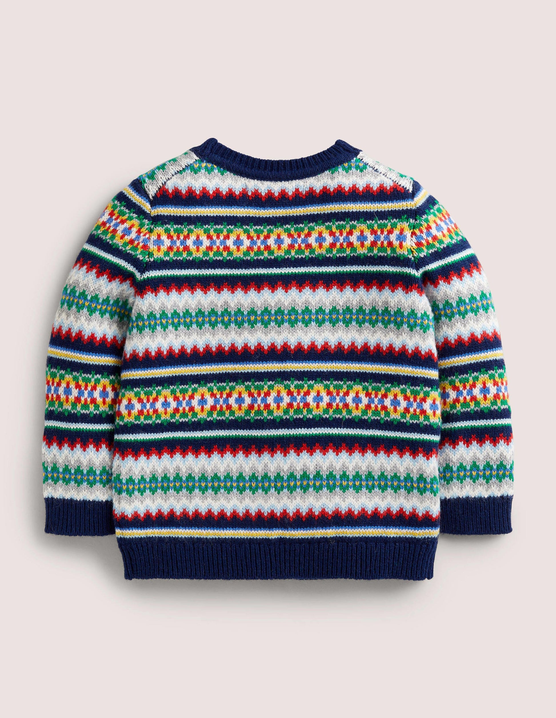 All-over Fair Isle Cardigan-Starboard Blue Multi Fair Isle-2
