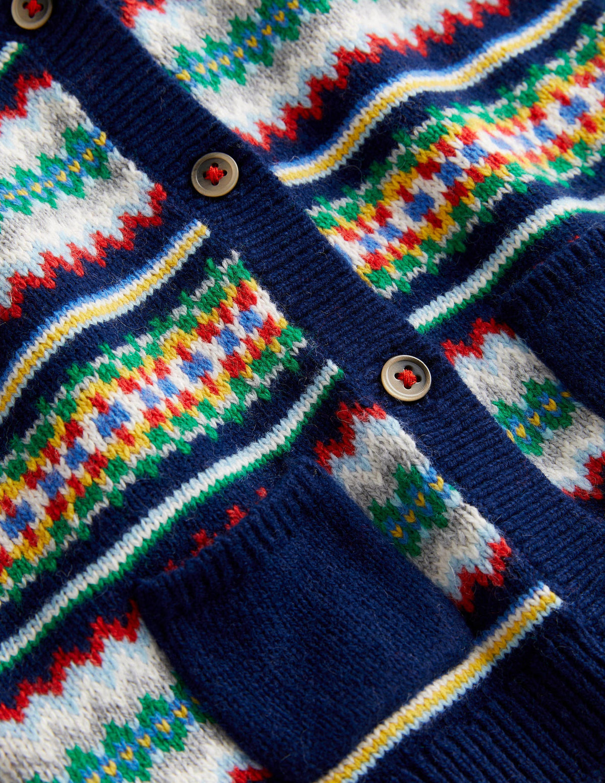 All-over Fair Isle Cardigan-Starboard Blue Multi Fair Isle-3