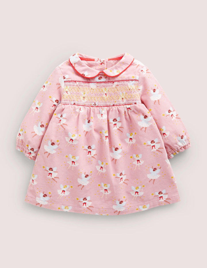 Woven Collar Dress-Boto Pink Fairies