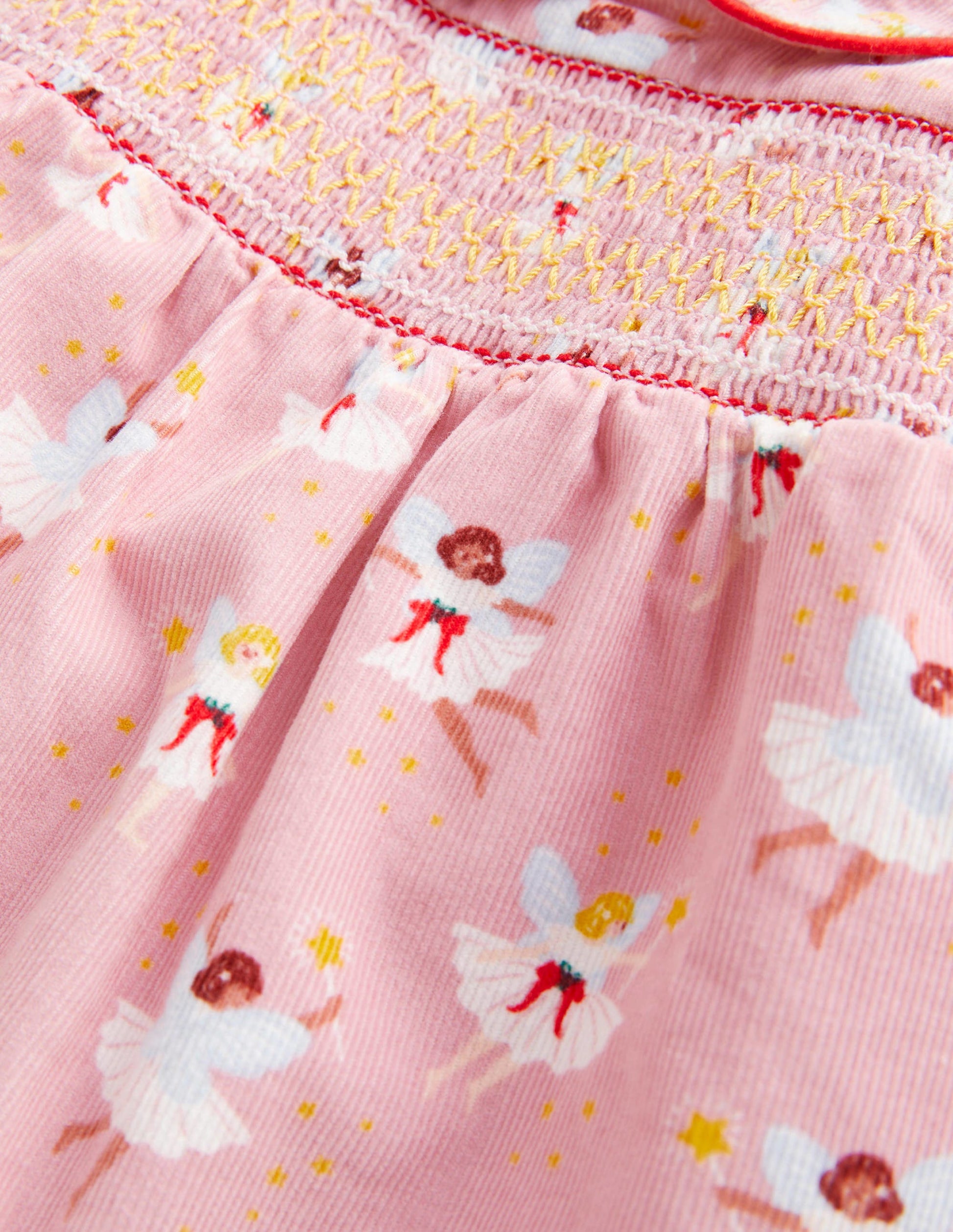 Woven Collar Dress-Boto Pink Fairies-3