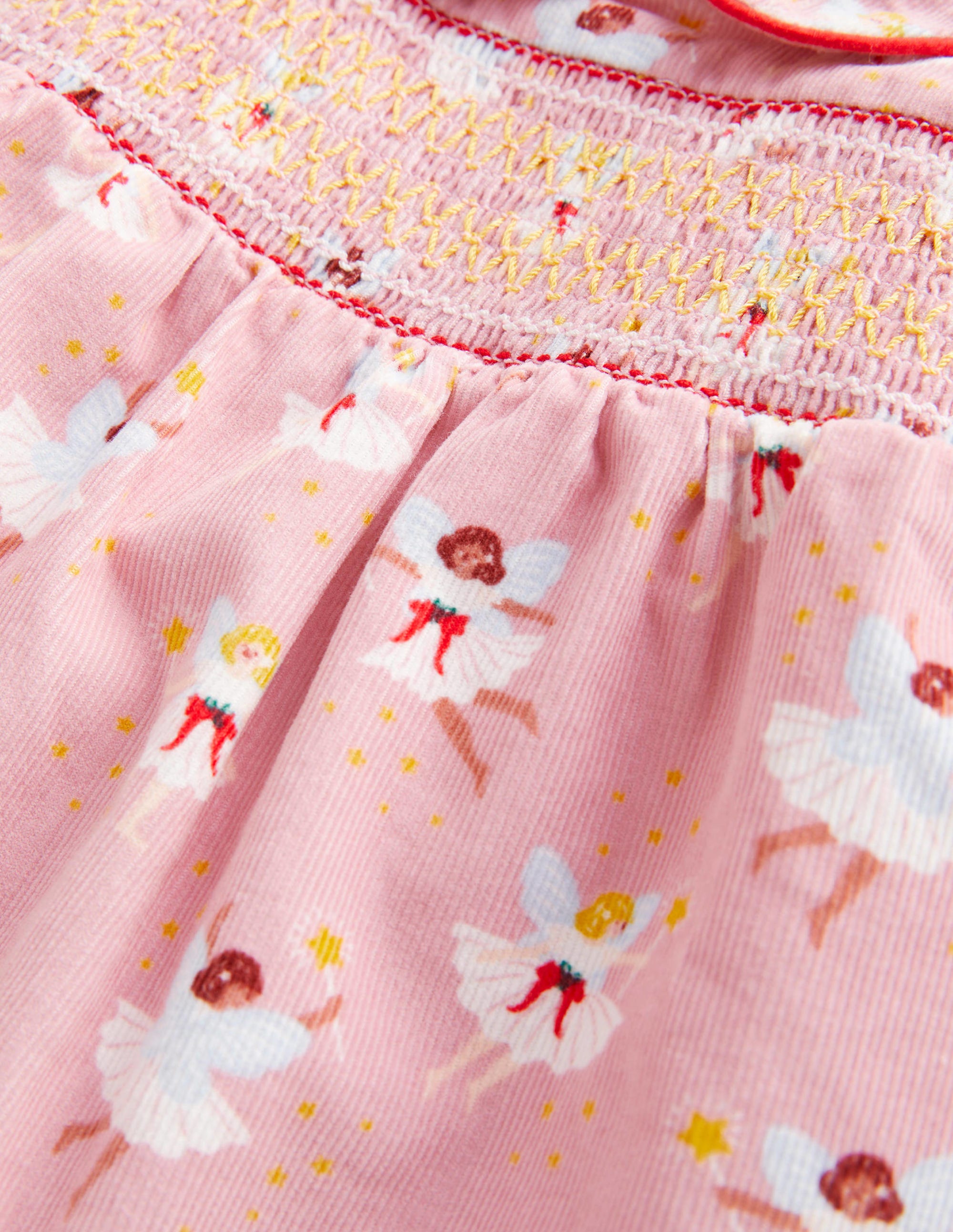 Woven Collar Dress-Boto Pink Fairies - Image 3