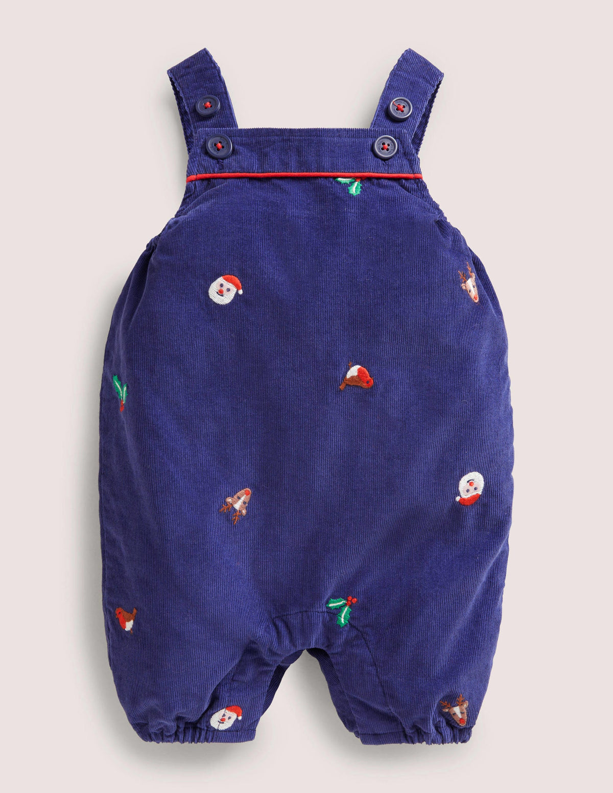 Nostalgic Festive Overalls Set-Starboard Blue Festive - Image 1