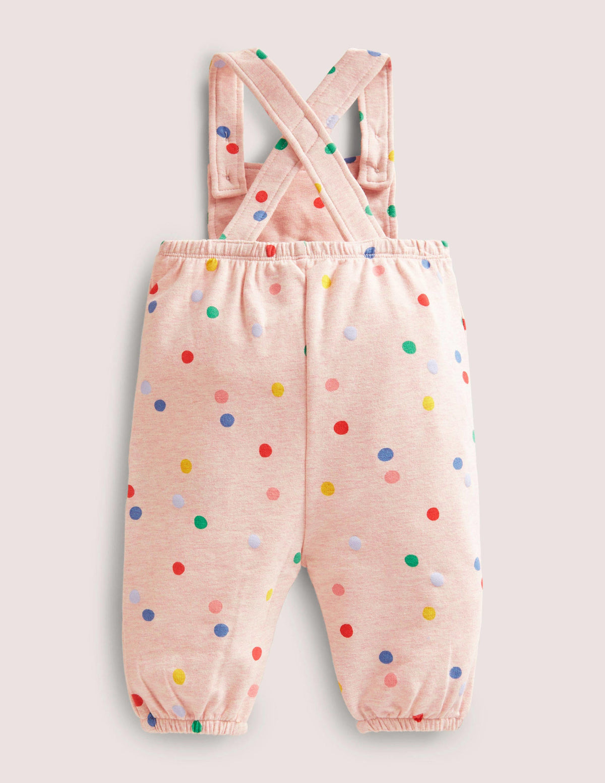 Jersey Overalls-Pink Marl Painted Spot - Image 2
