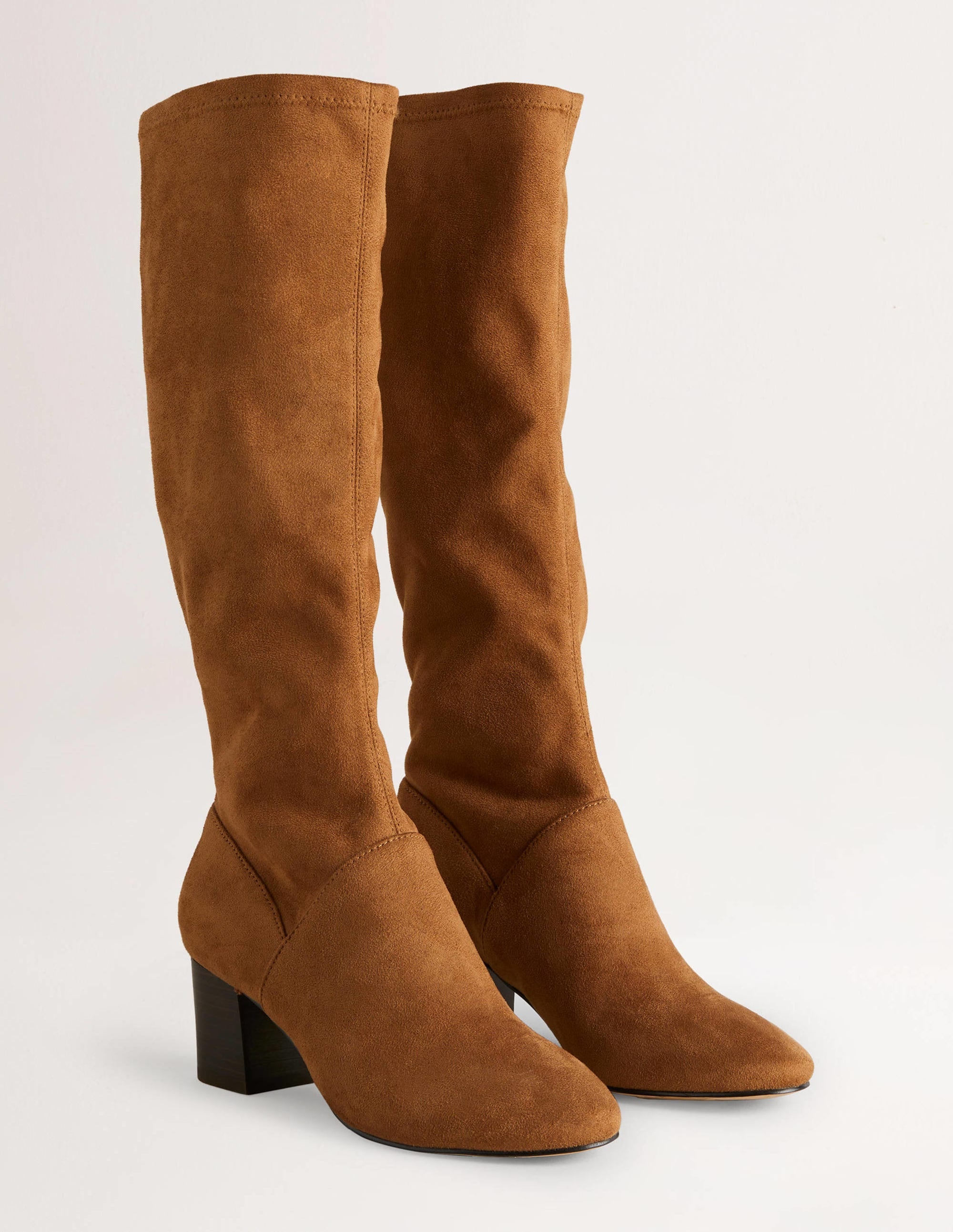 Round Toe Stretch Boots-Acorn - Image 2
