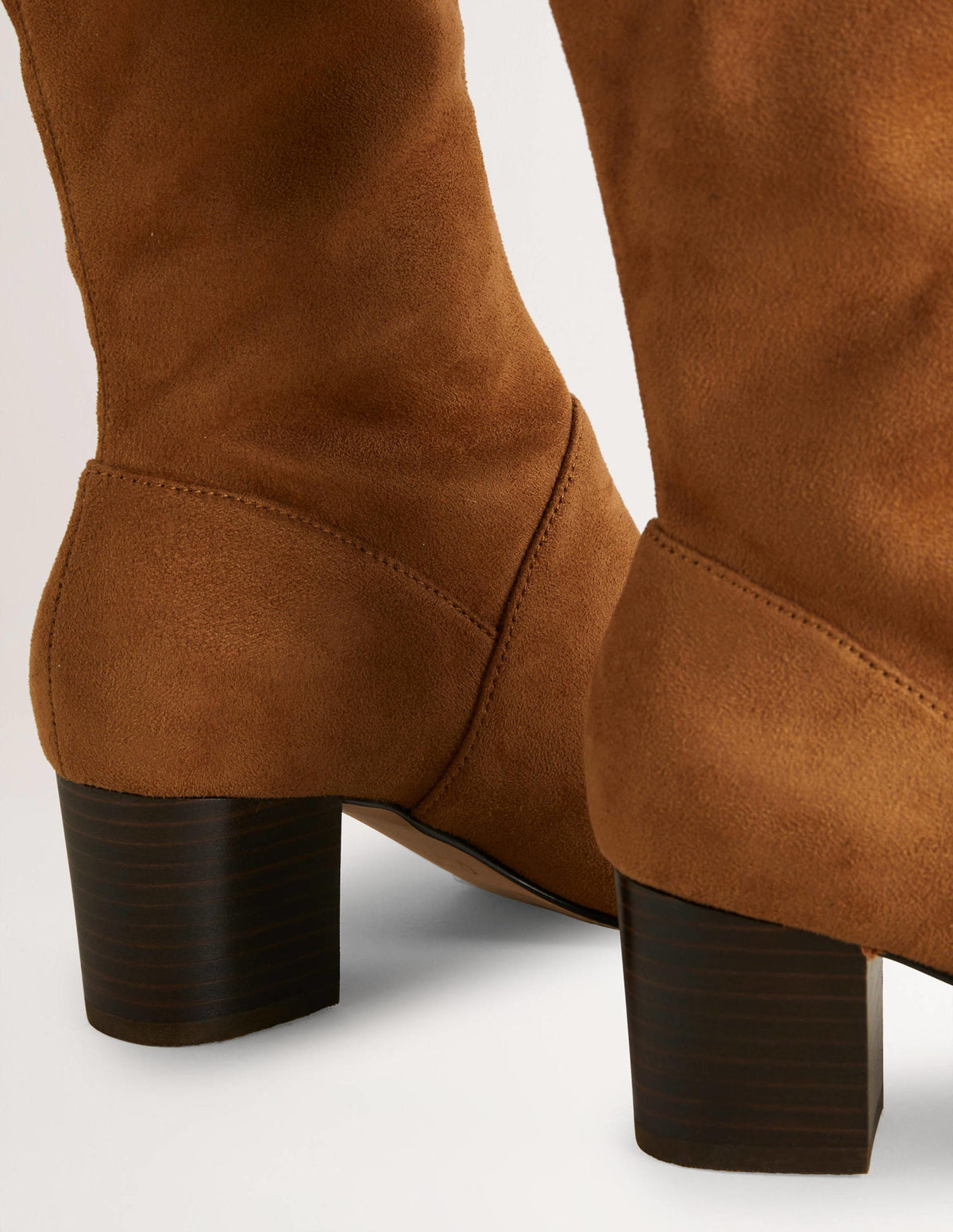 Round Toe Stretch Boots-Acorn-3