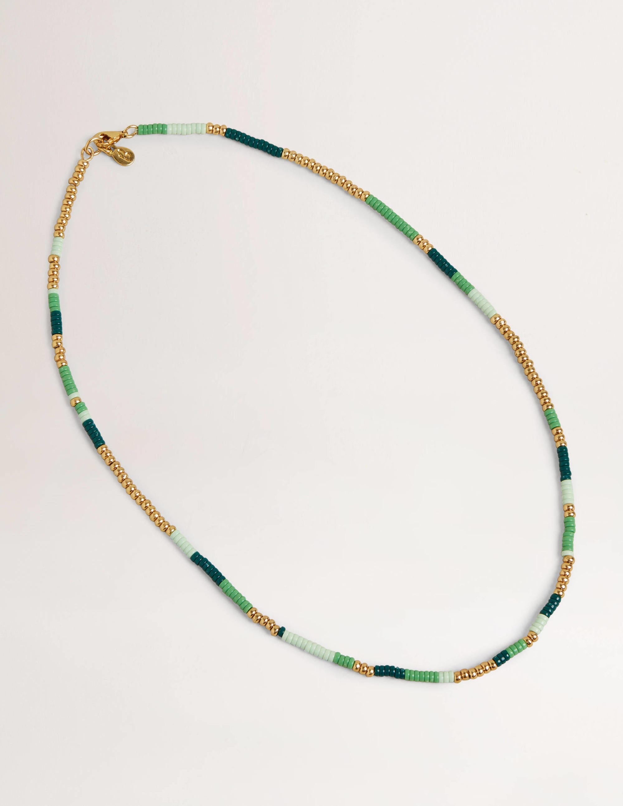Beaded Necklace-Green - Image 1