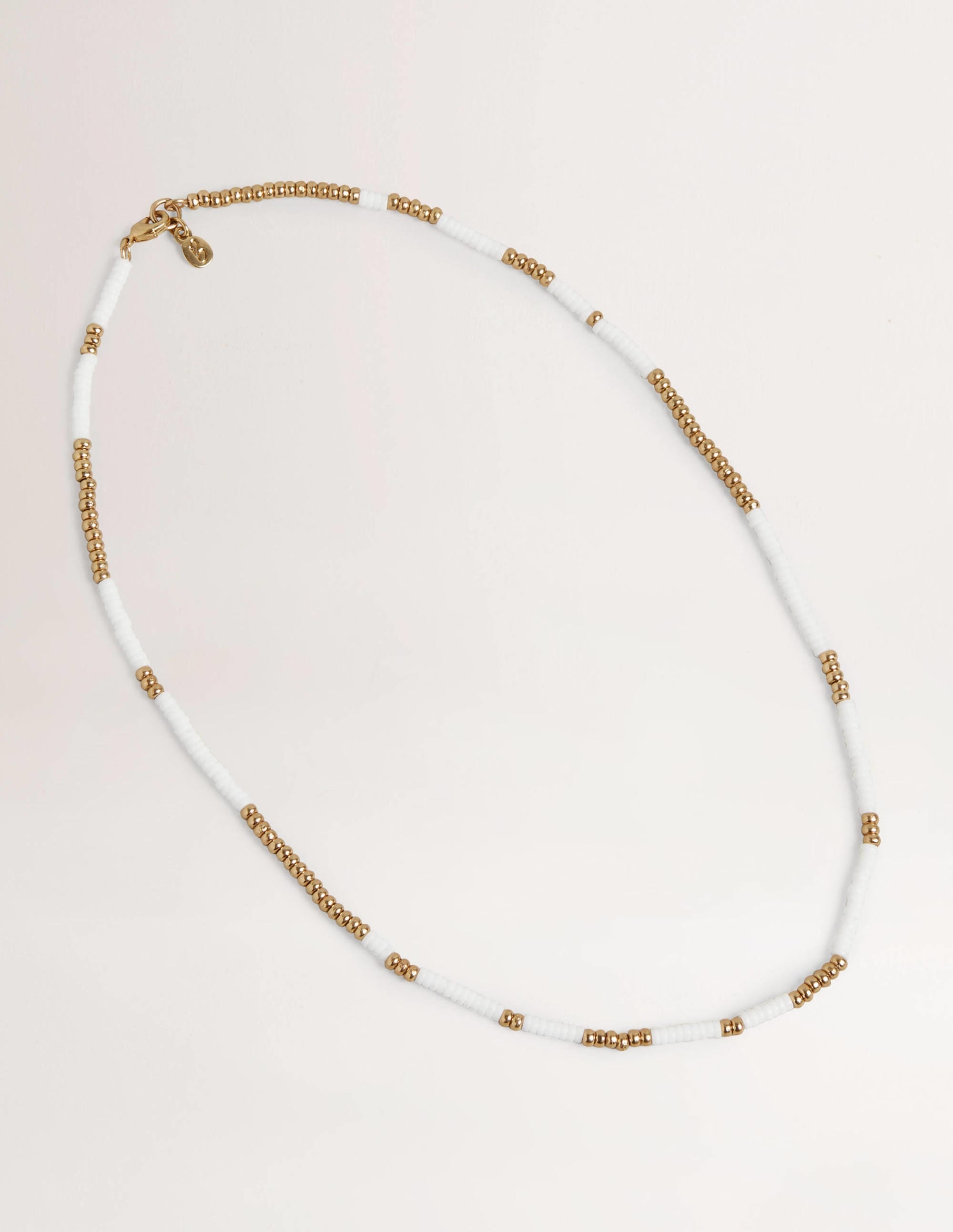 Beaded Necklace-Ivory - Image 1