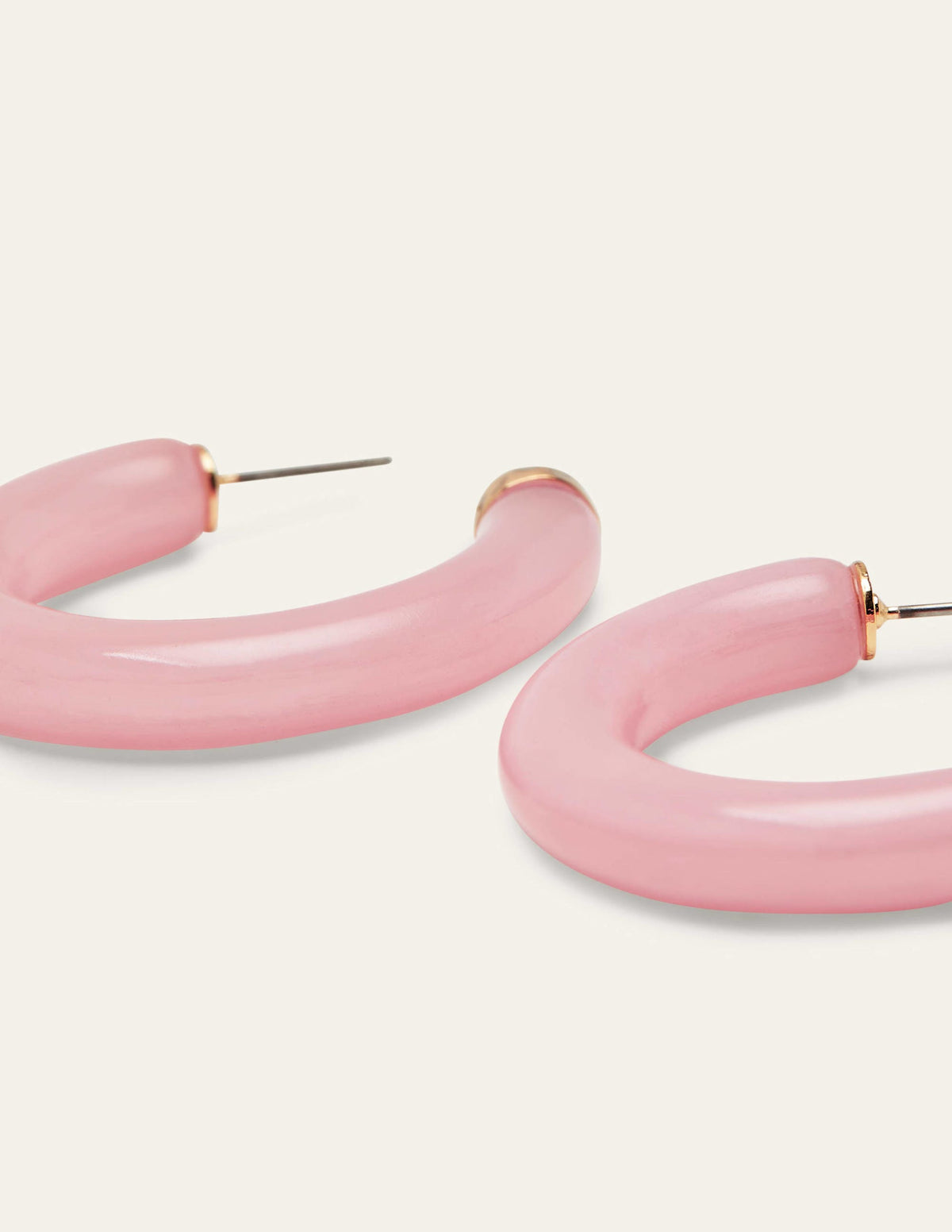 Resin Hoop Earrings-Wild Rose - Image 2