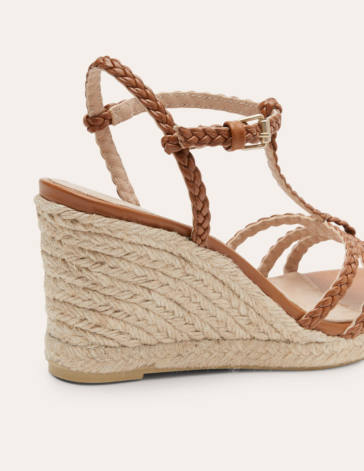 Braided Espadrille Wedges-Tan - Image 3