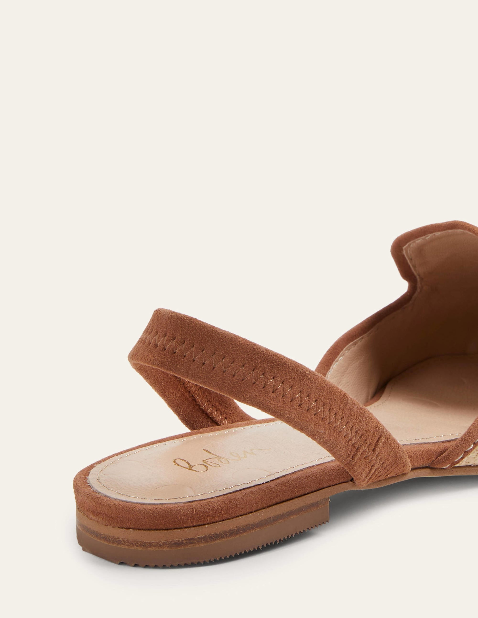 Lily Slingback Flat Sandals-Natural/ Tan - Image 6