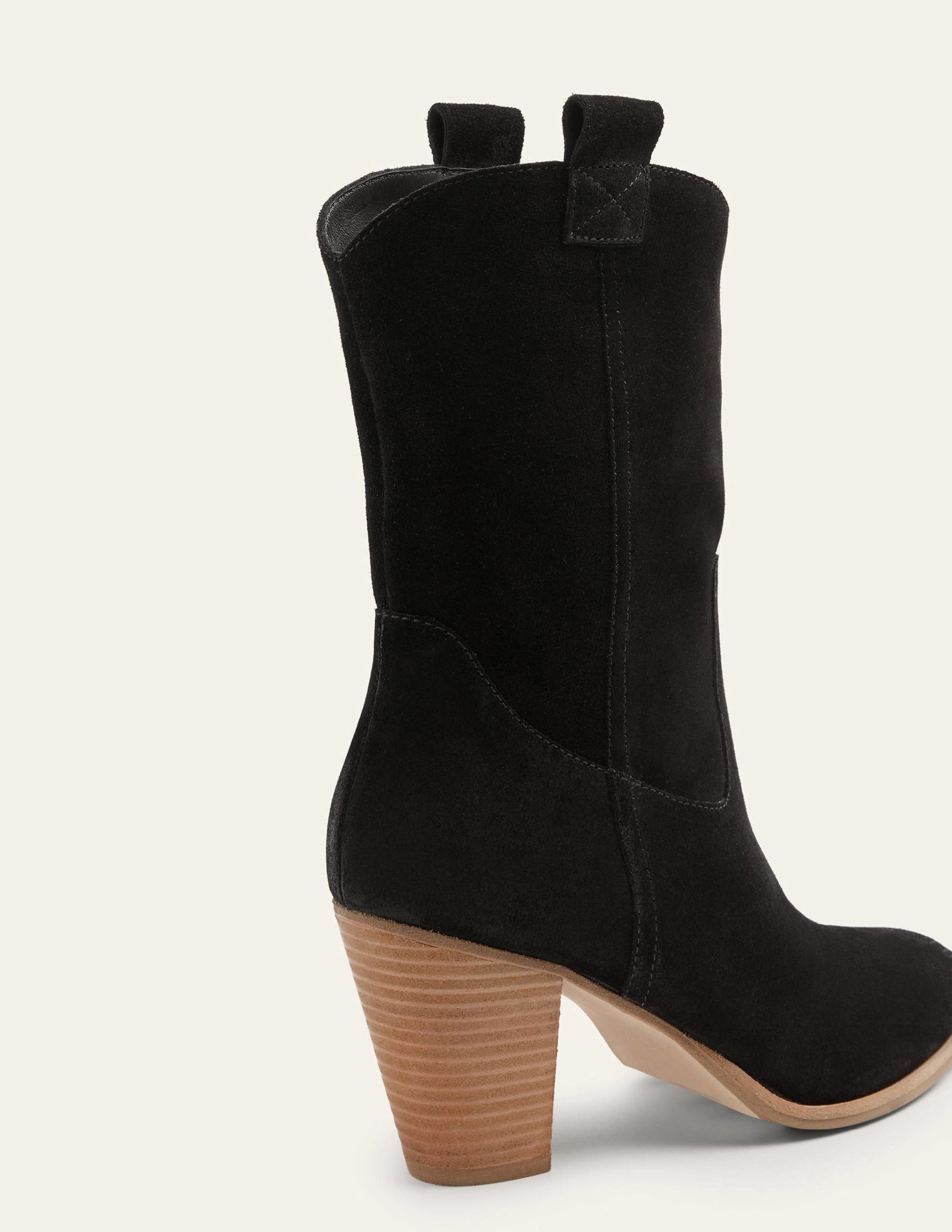 Pull-on Western Boot-Black Suede-6