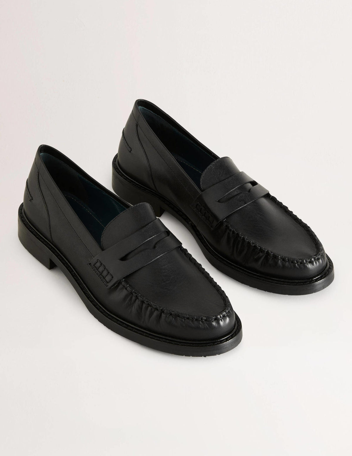 Classic Moccasin Loafers-Black-3