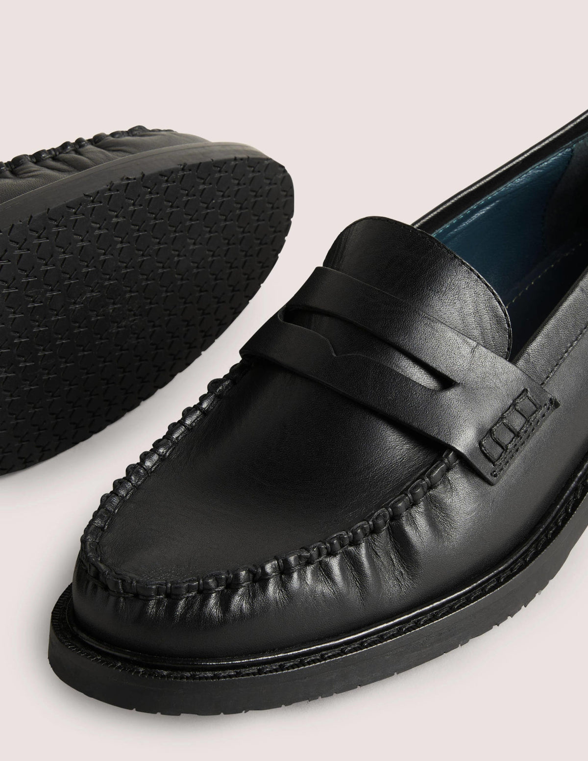 Classic Moccasin Loafers-Black - Image 4