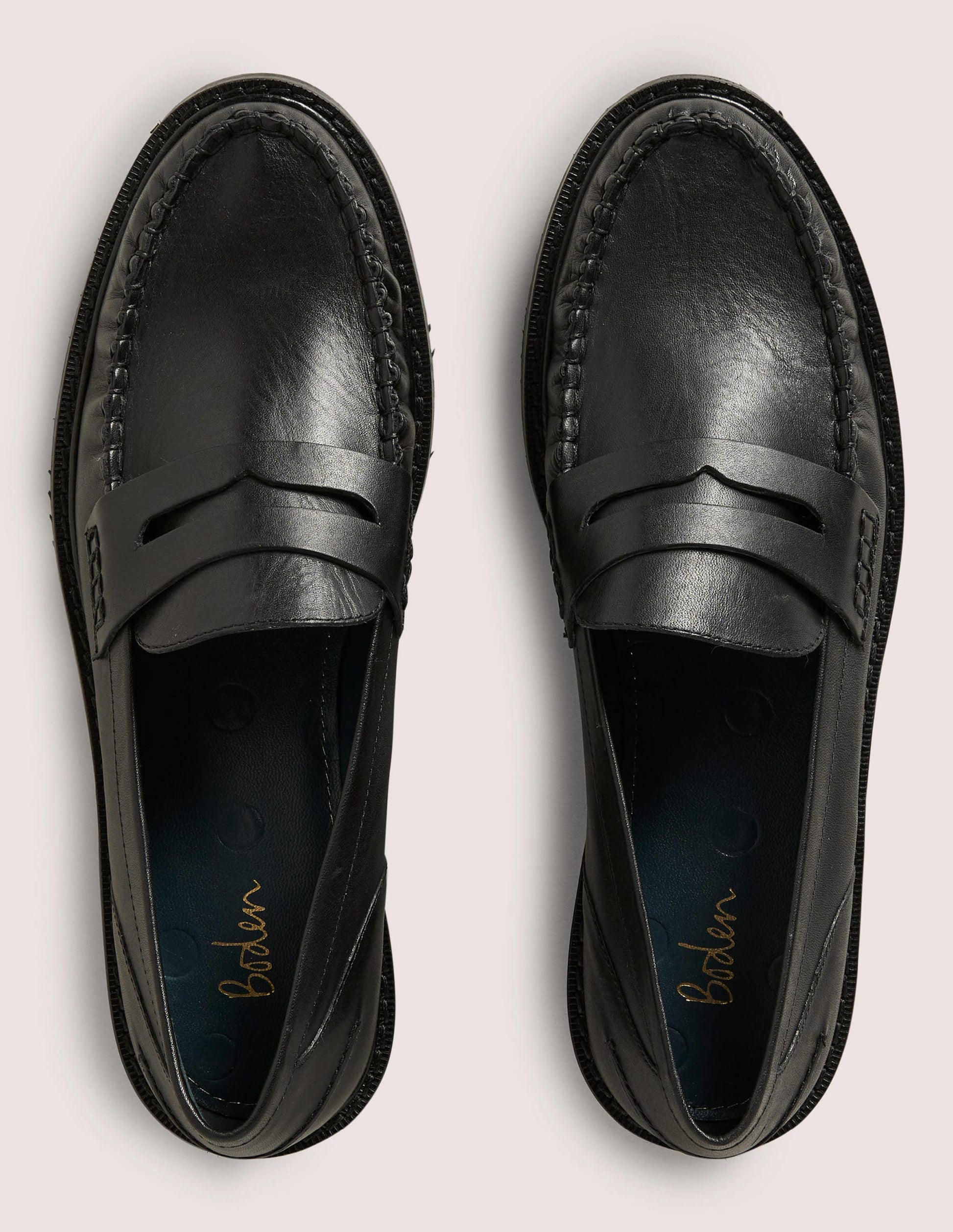 Classic Moccasin Loafers-Black-5