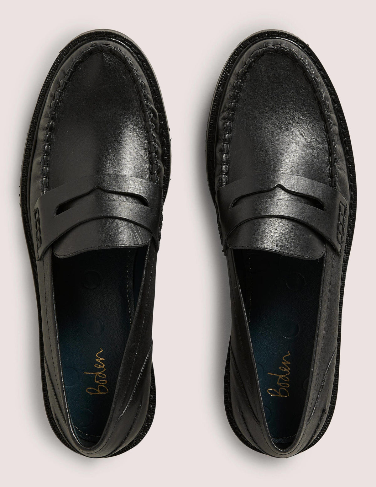 Classic Moccasin Loafers-Black - Image 5
