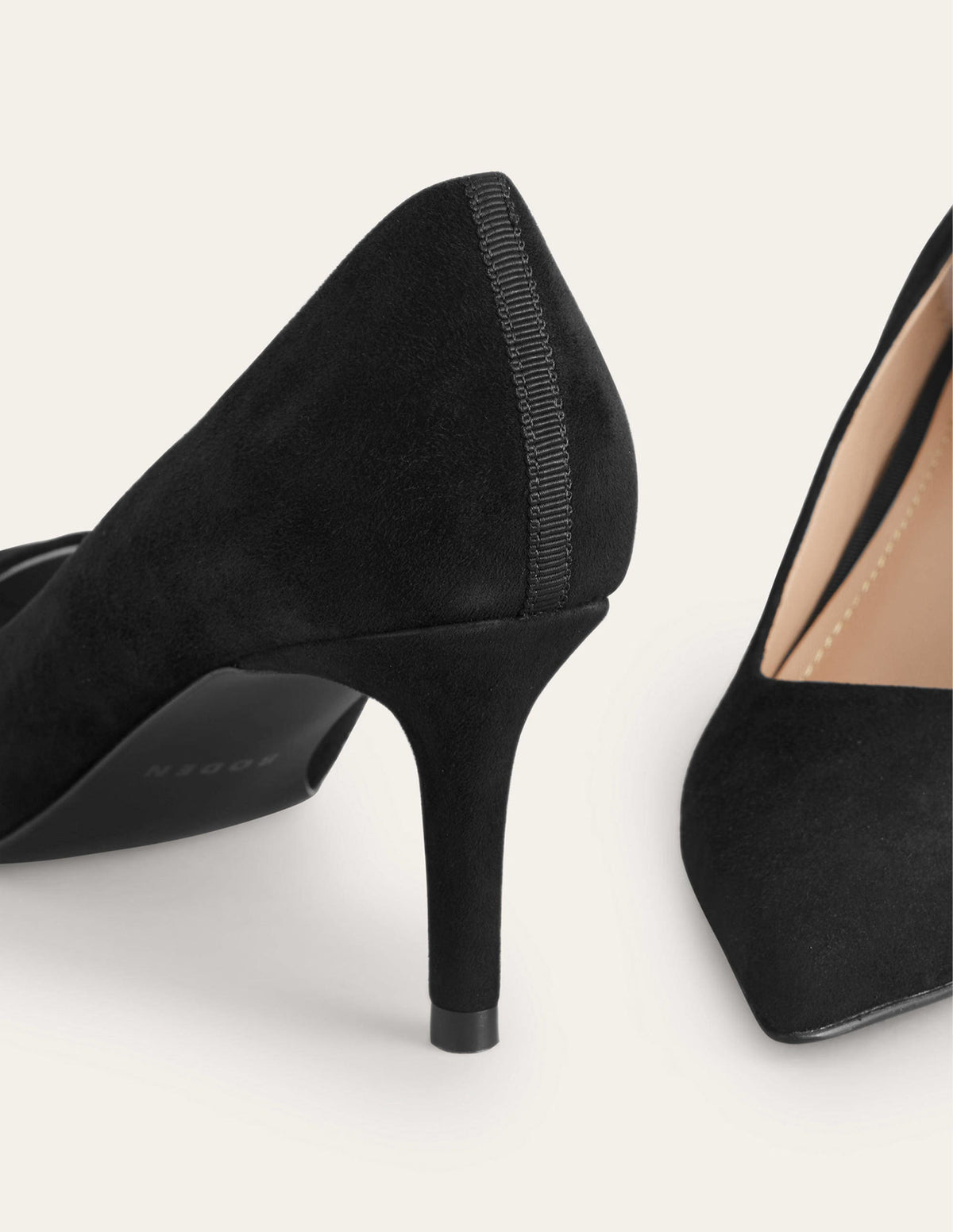 Classic Suede Heels-Black - Image 3
